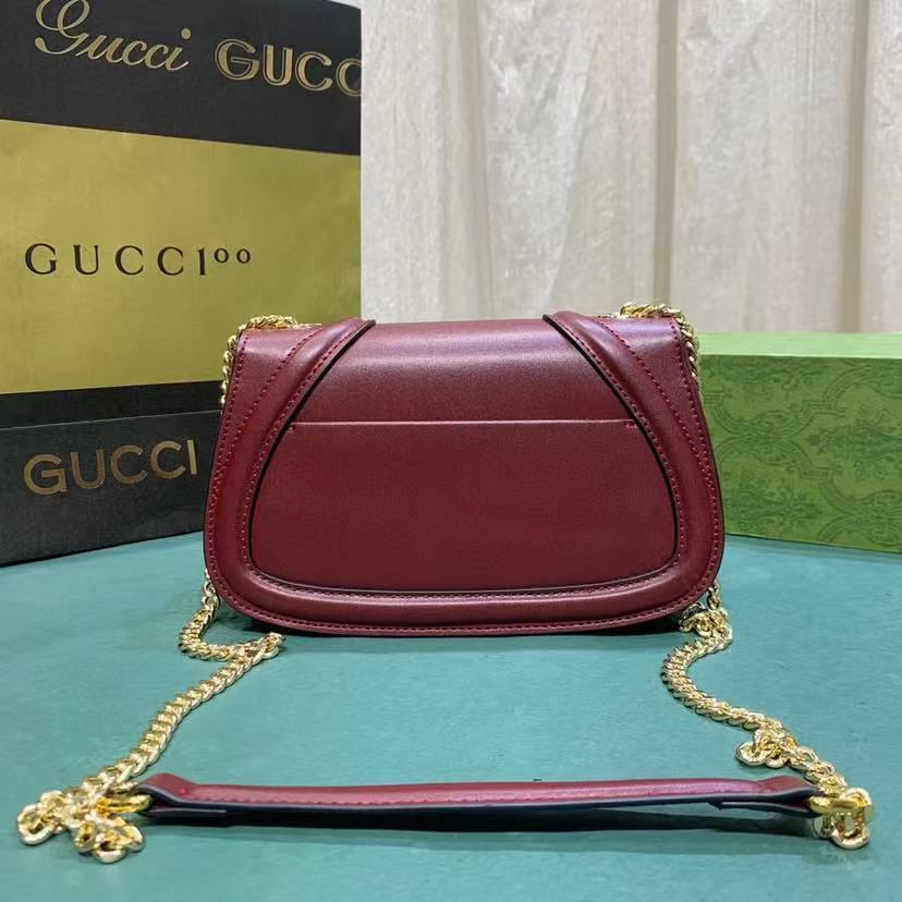 Gucci Blondie Shoulder Bag in Rosso Ancora Red