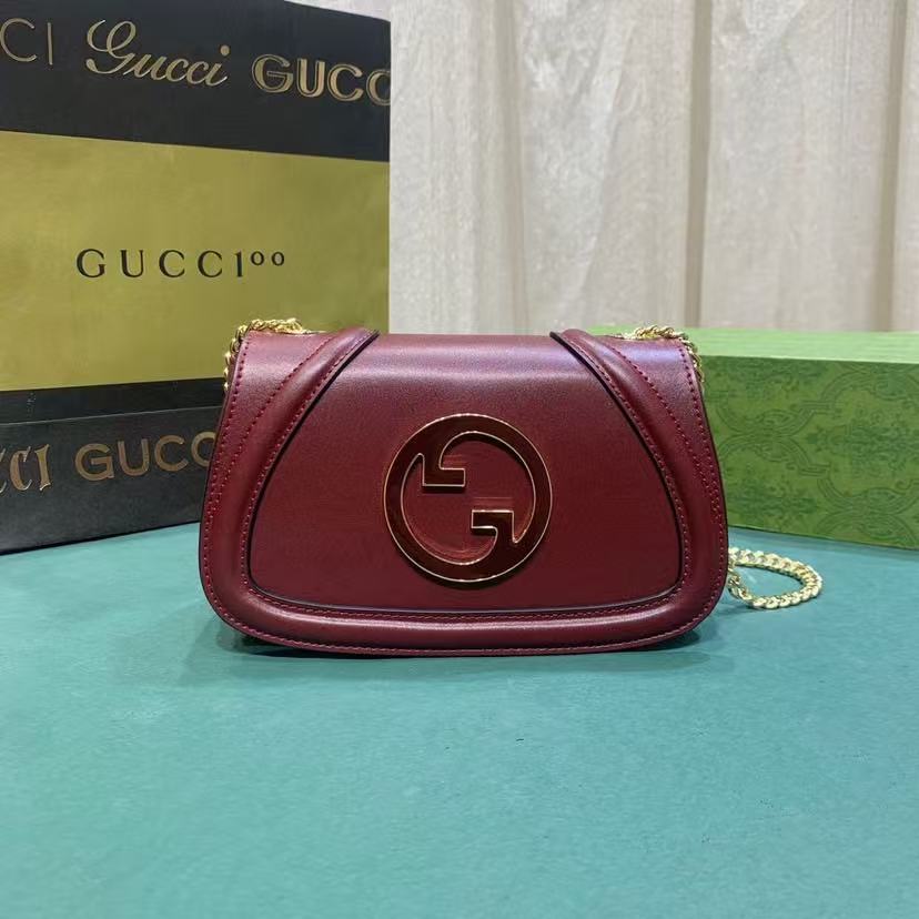 Gucci Blondie Shoulder Bag in Rosso Ancora Red
