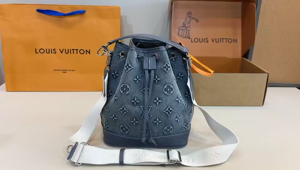 Lv Bucket Denim Bag
