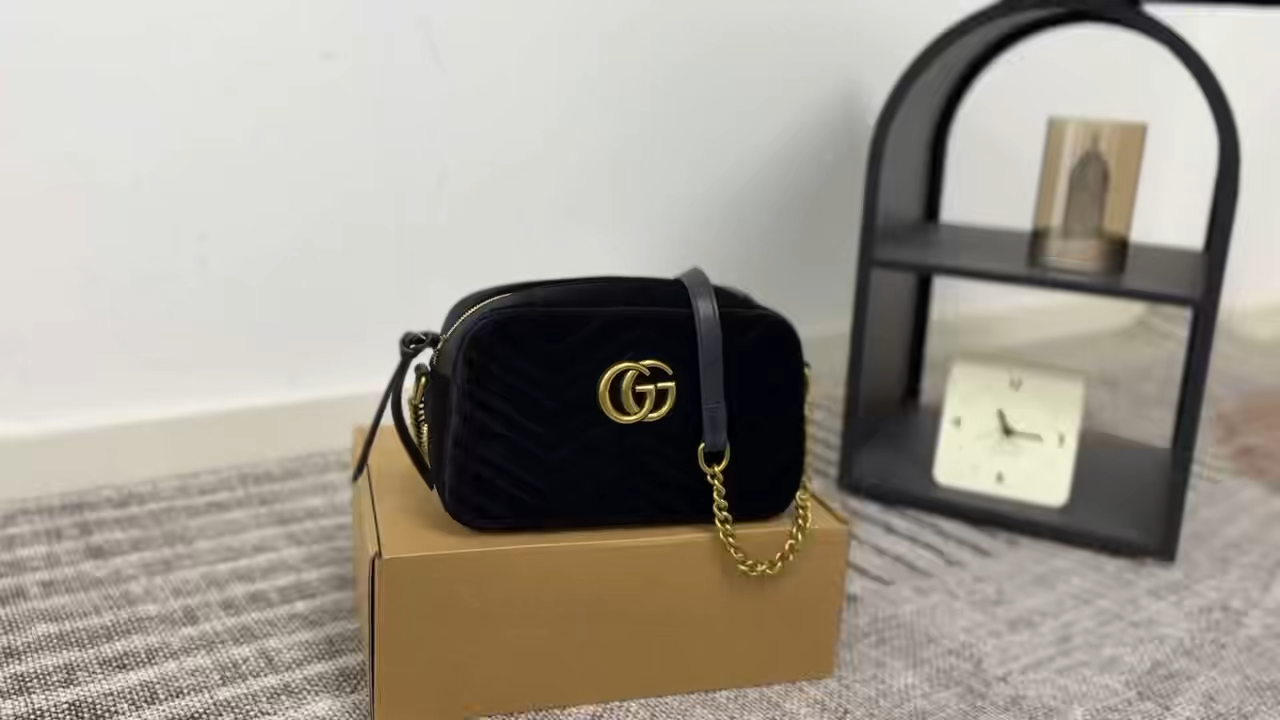 Gucci Velvet Camera Bag
