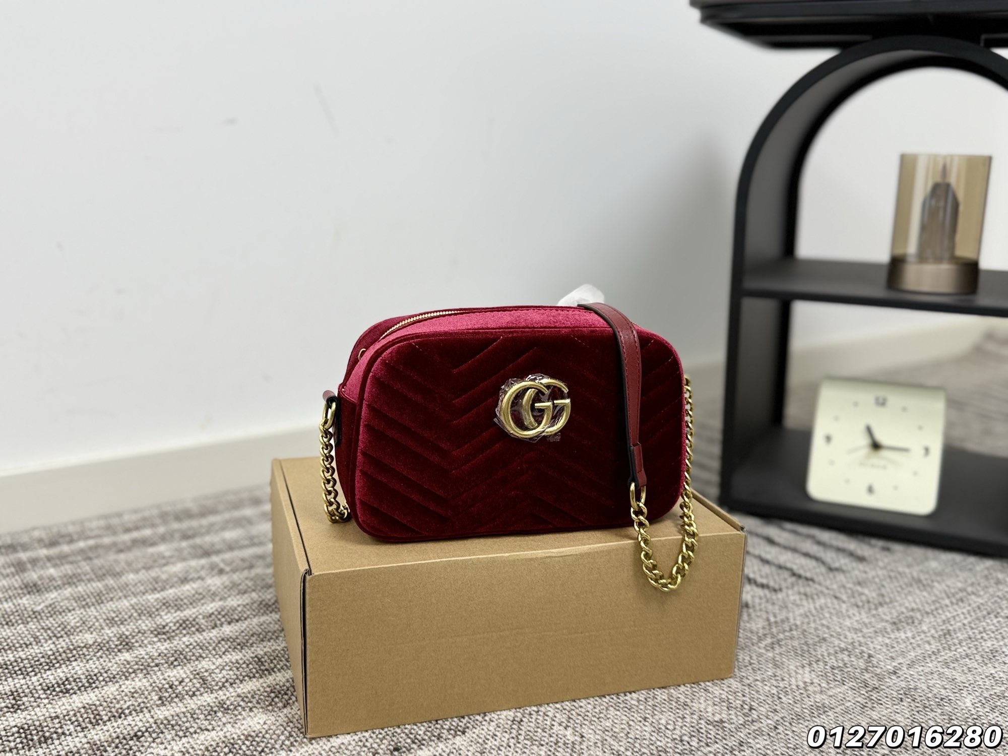 Gucci Velvet Camera Bag