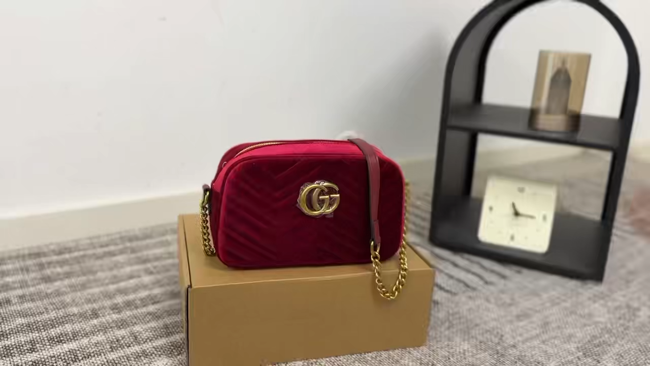 Gucci Velvet Camera Bag