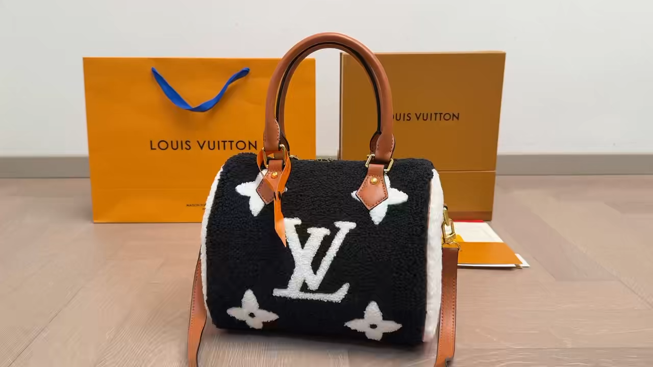 LV Shearling Pillow Bag