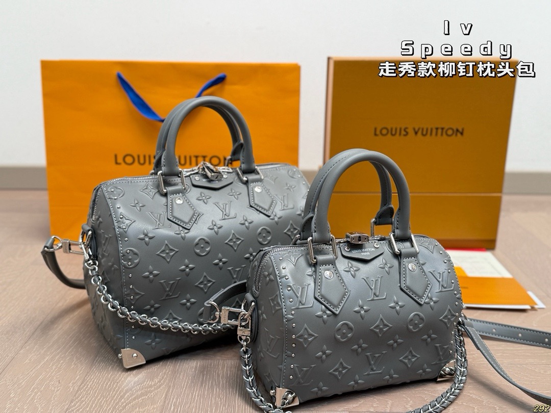 LV Speedy Studded Cushion Bag