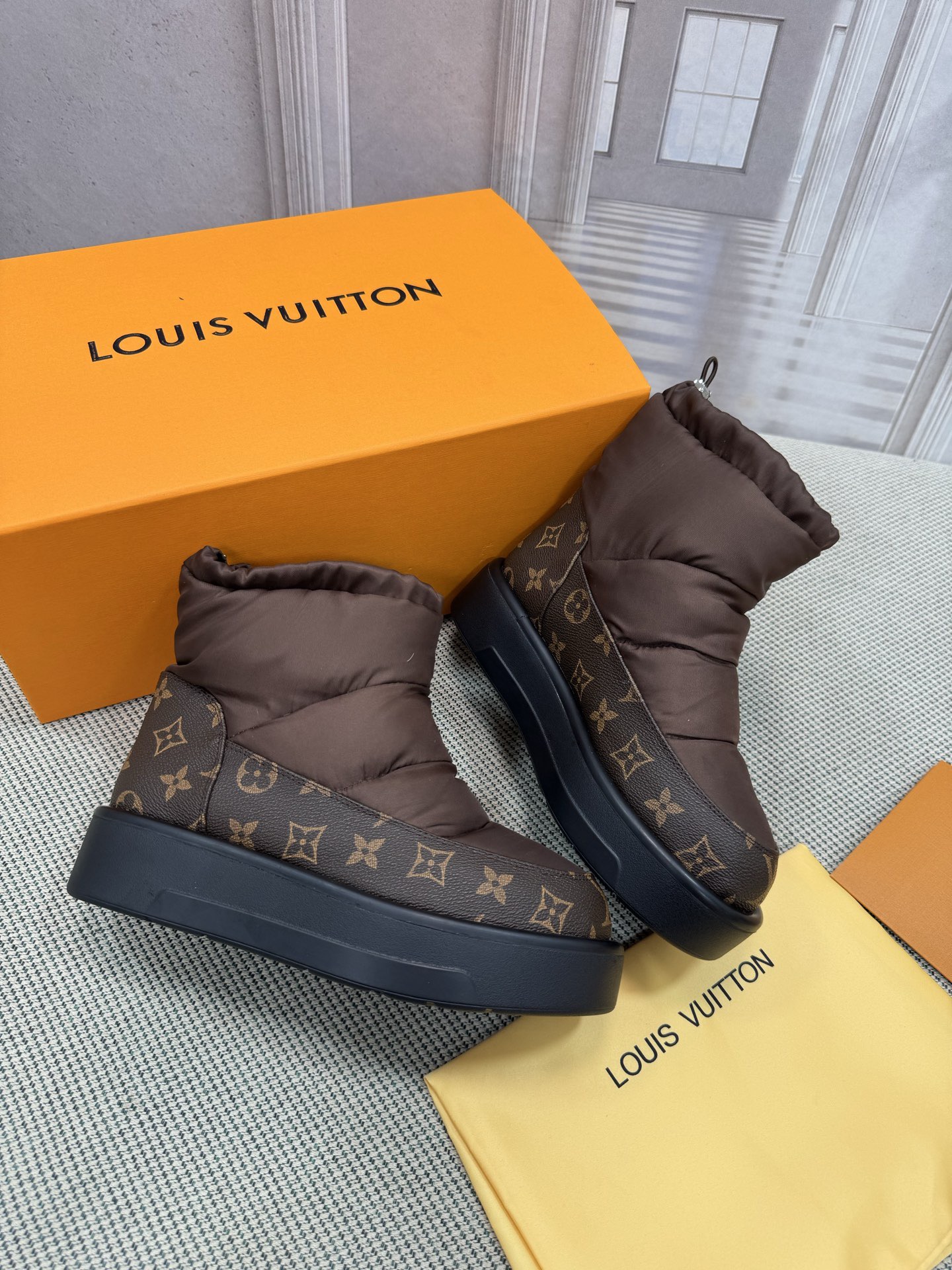 LV Down Snow Boots