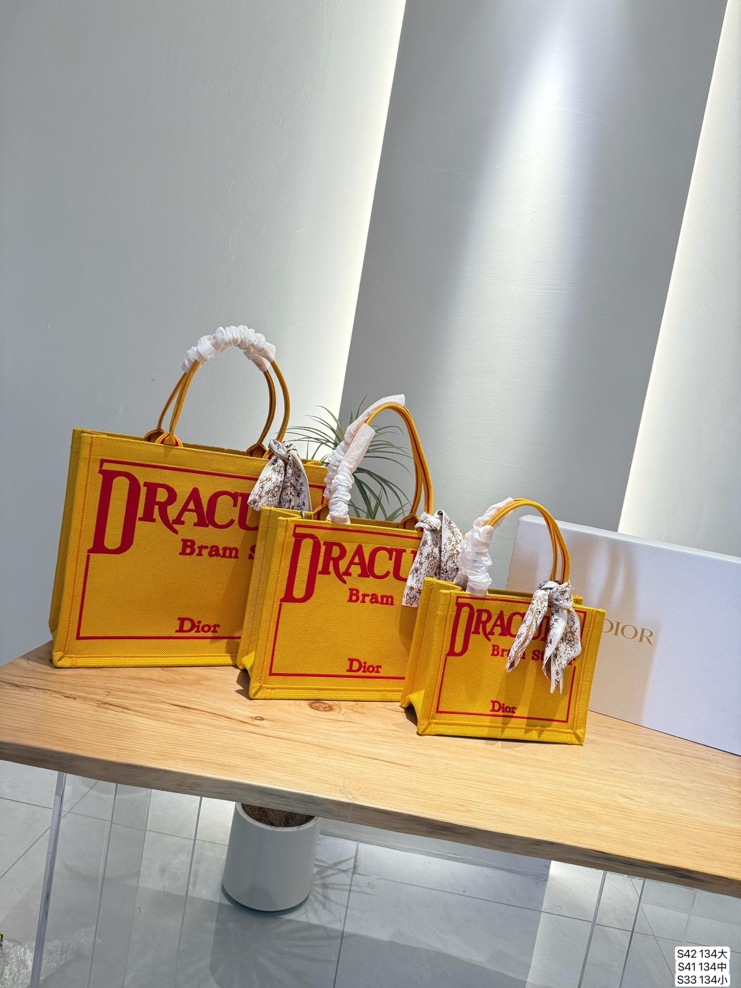 Dior Embroidered Tote Bag