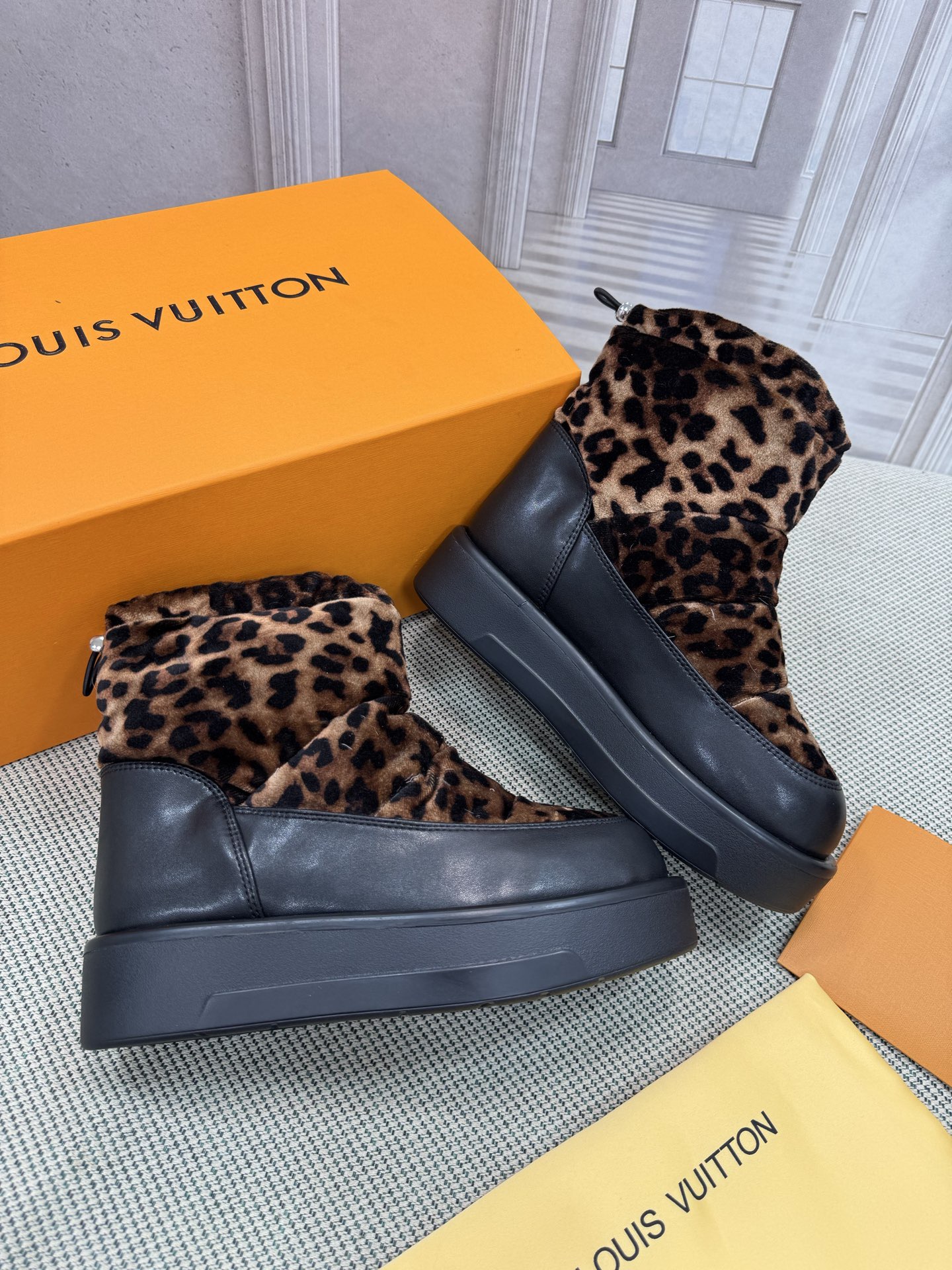 LV Down Snow Boots