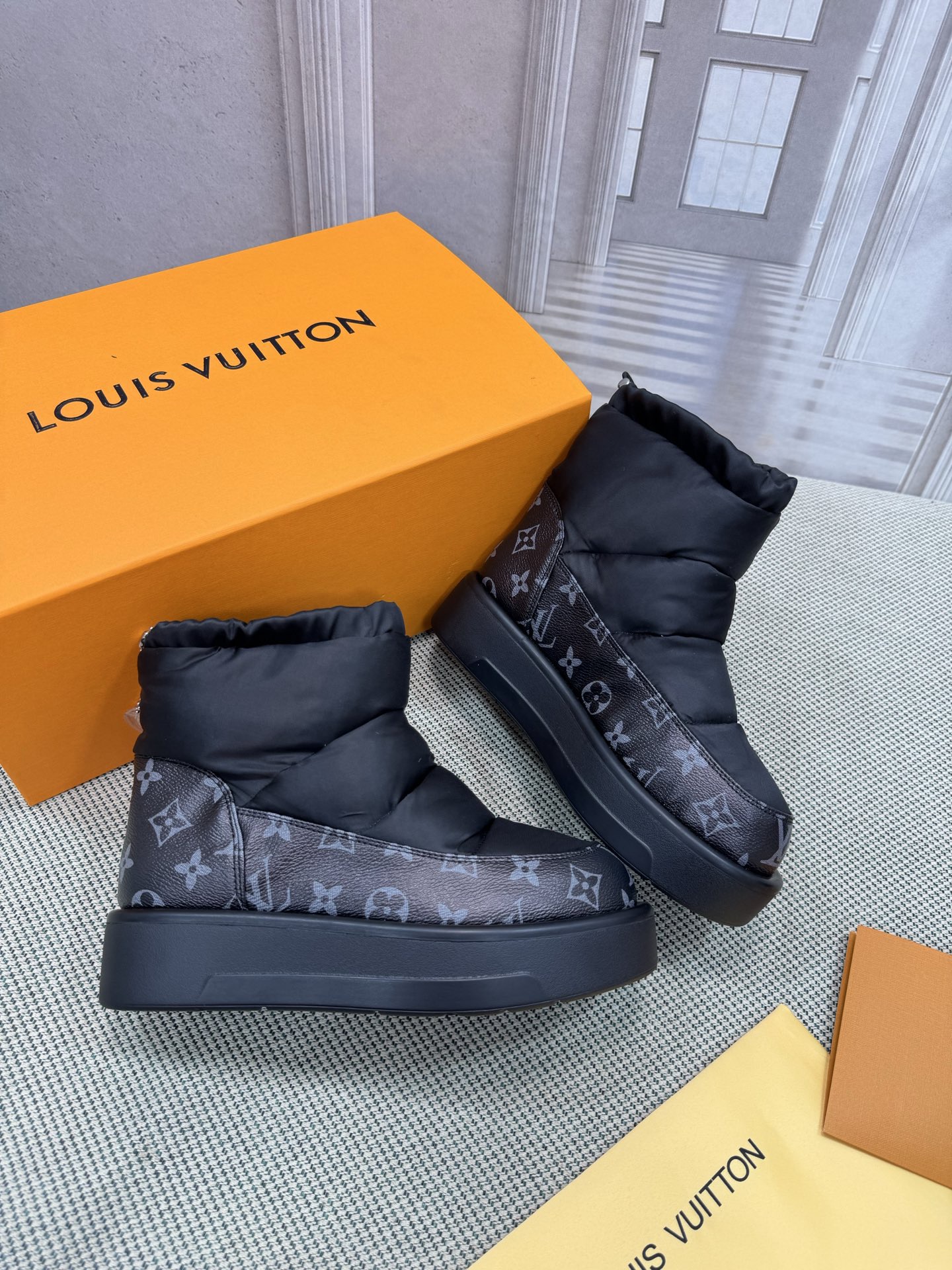 LV Down Snow Boots