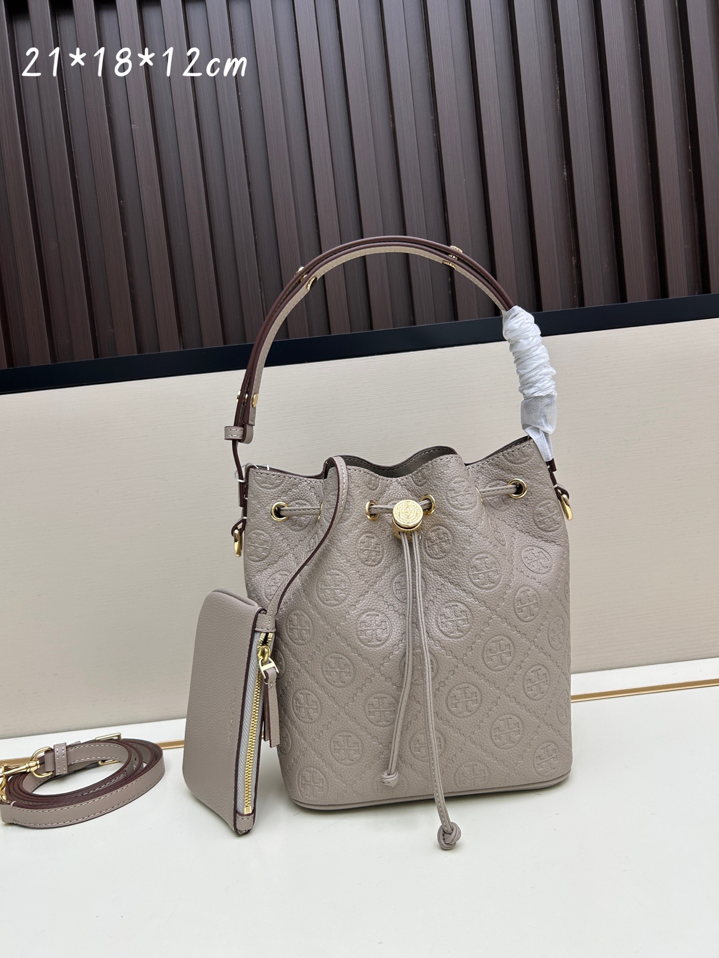 Tory Burch T Monogram Bucket Bag