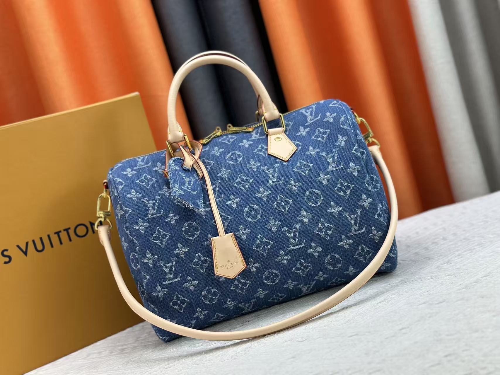 LV Speedy Bandoulière 30 Denim