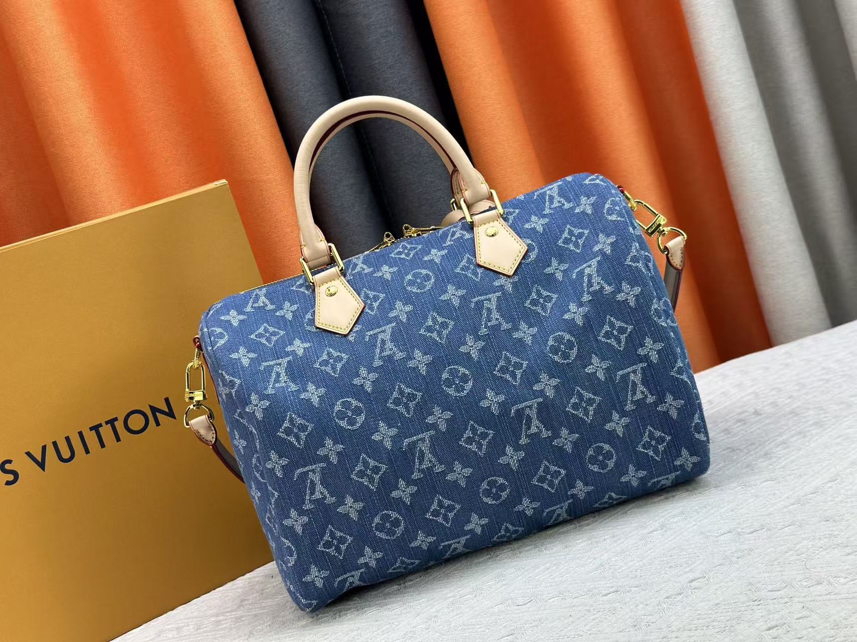 LV Speedy Bandoulière 30 Denim