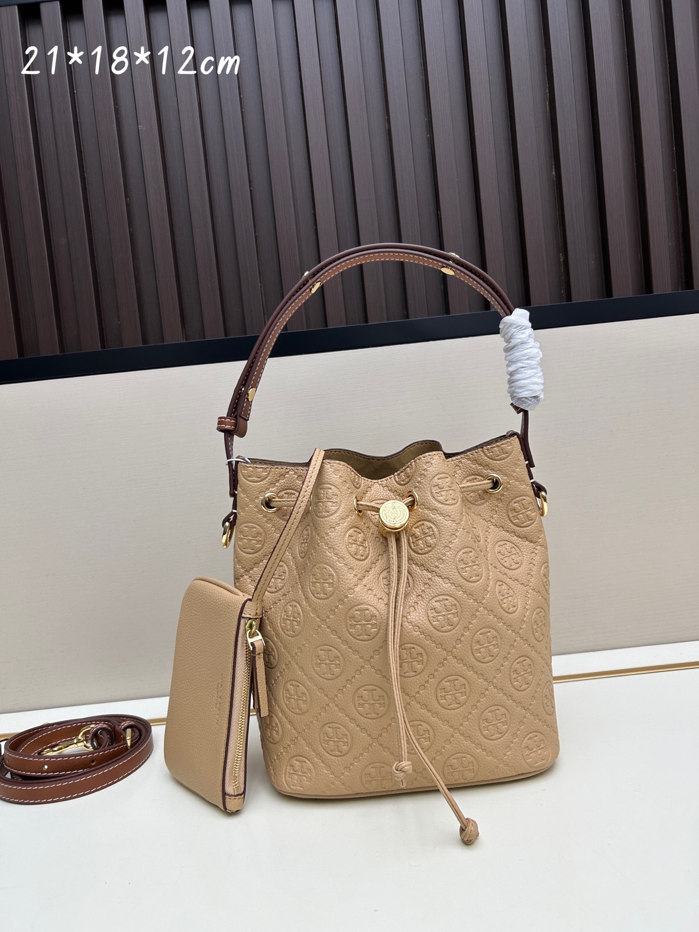 Tory Burch T Monogram Bucket Bag