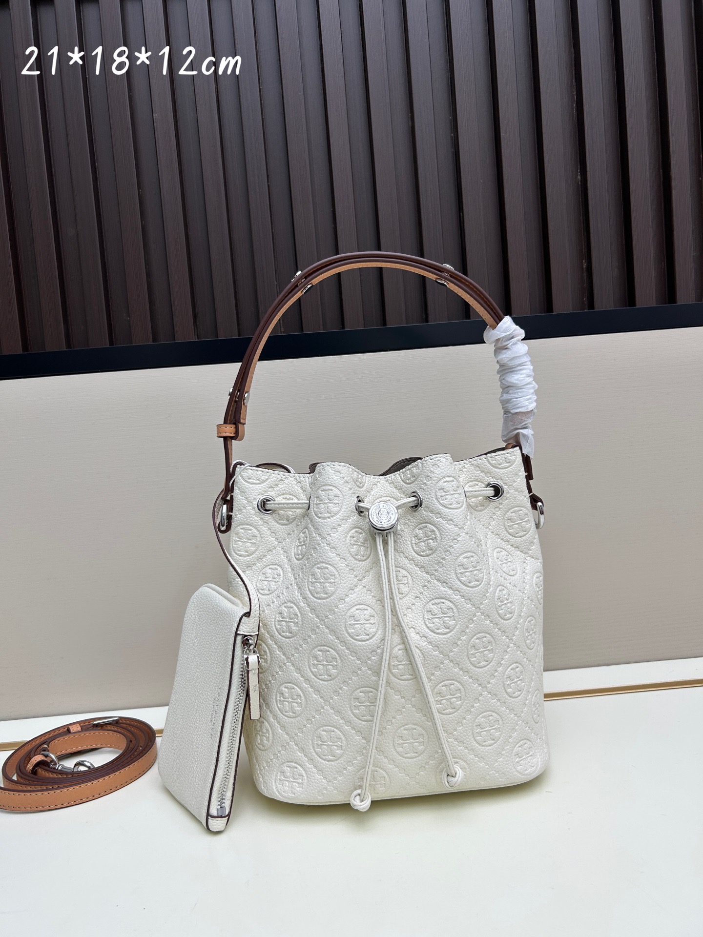 Tory Burch T Monogram Bucket Bag