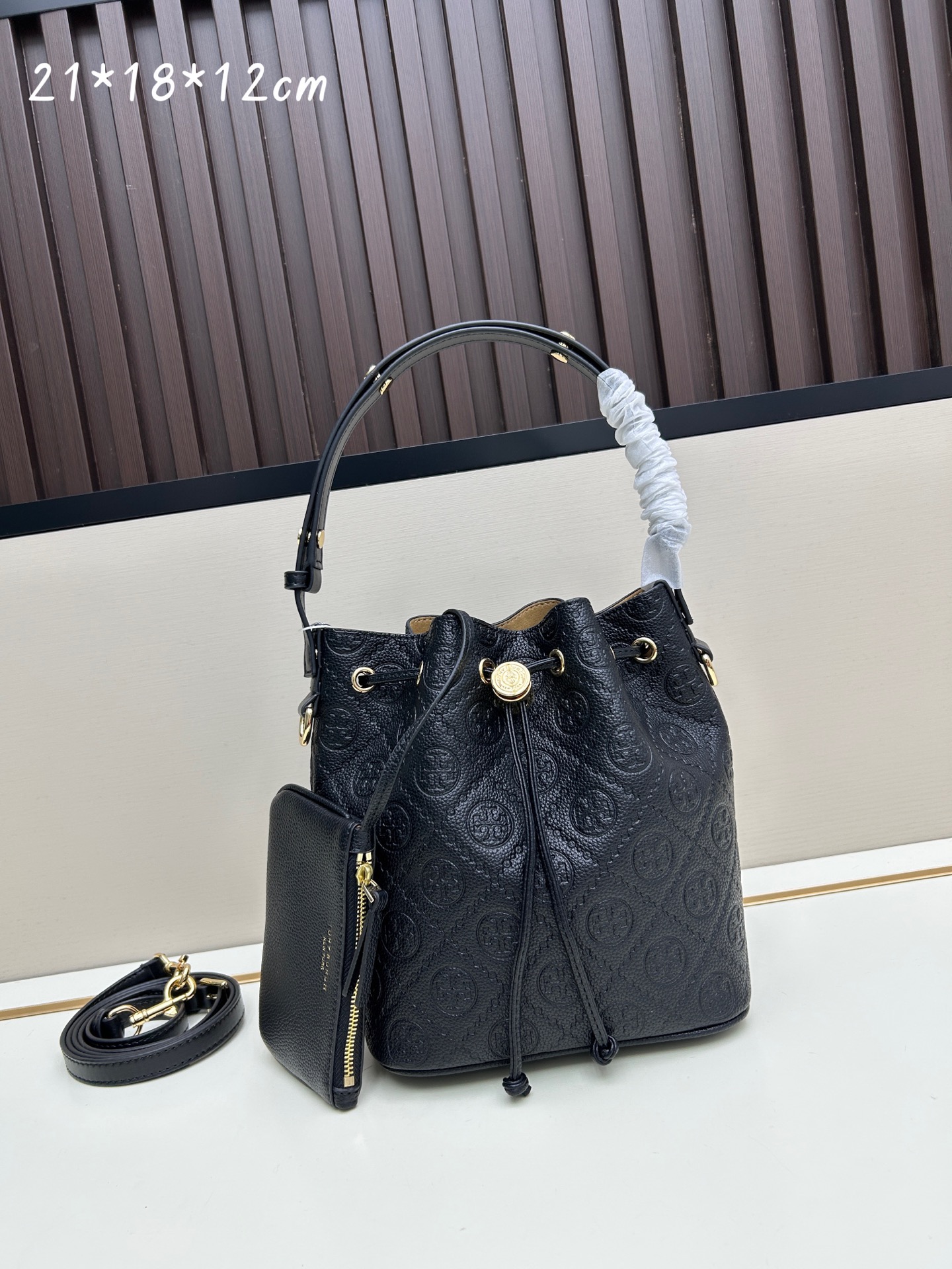 Tory Burch T Monogram Bucket Bag