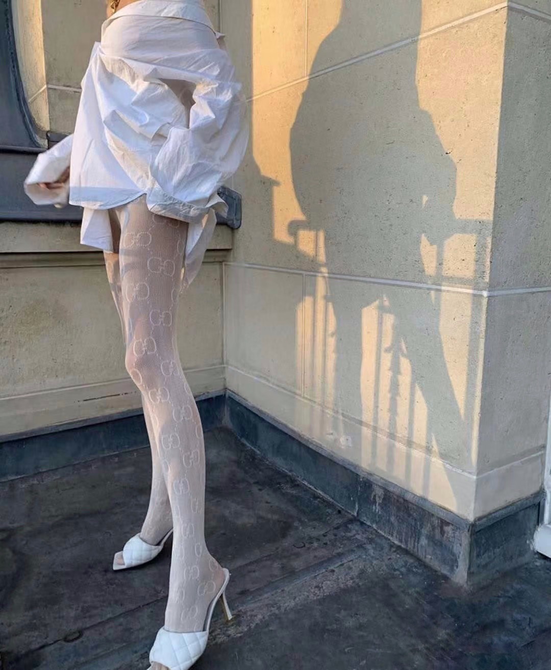 Gucci Large G Letter Euro-Style Stockings