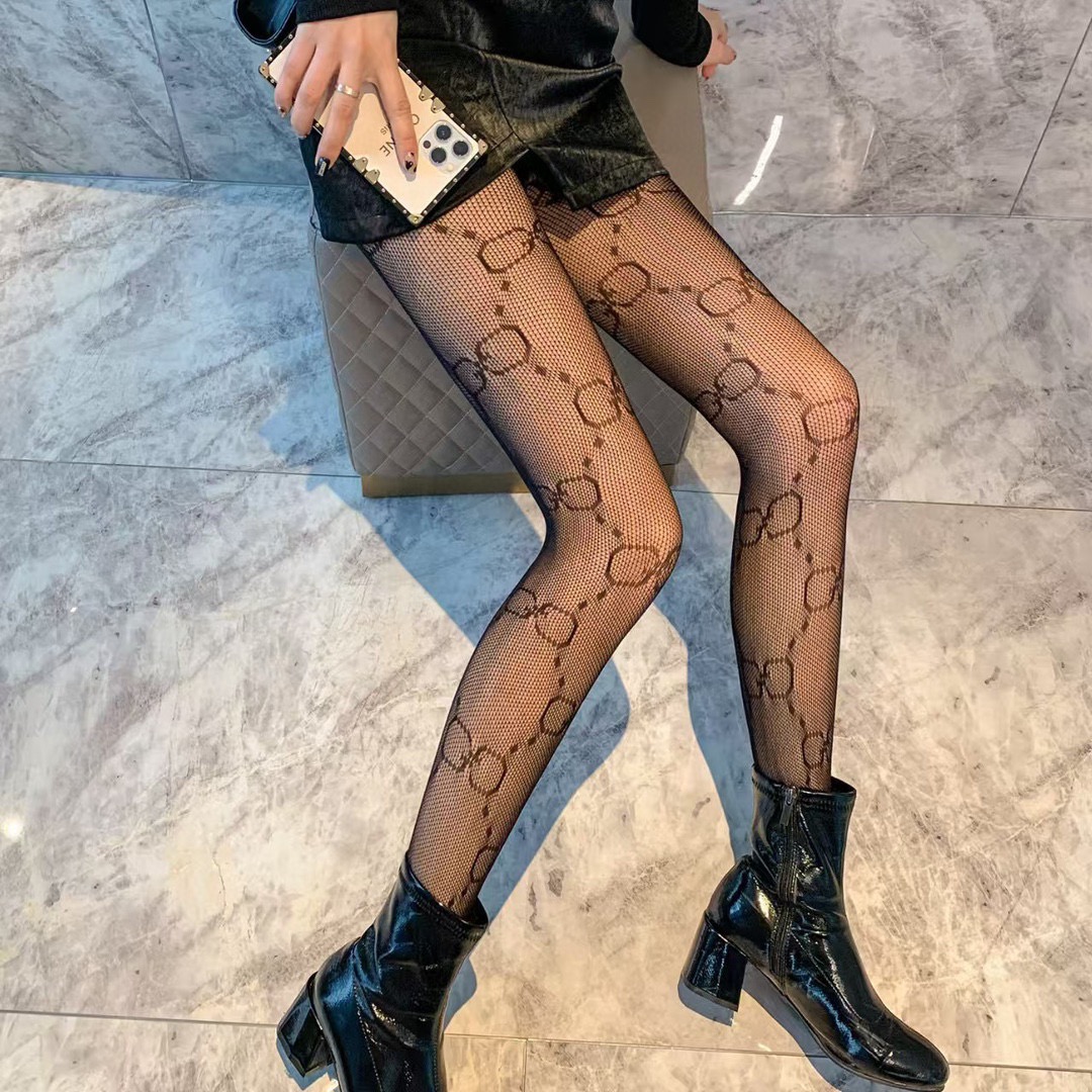 Gucci Big G Letter Fishnet Socks