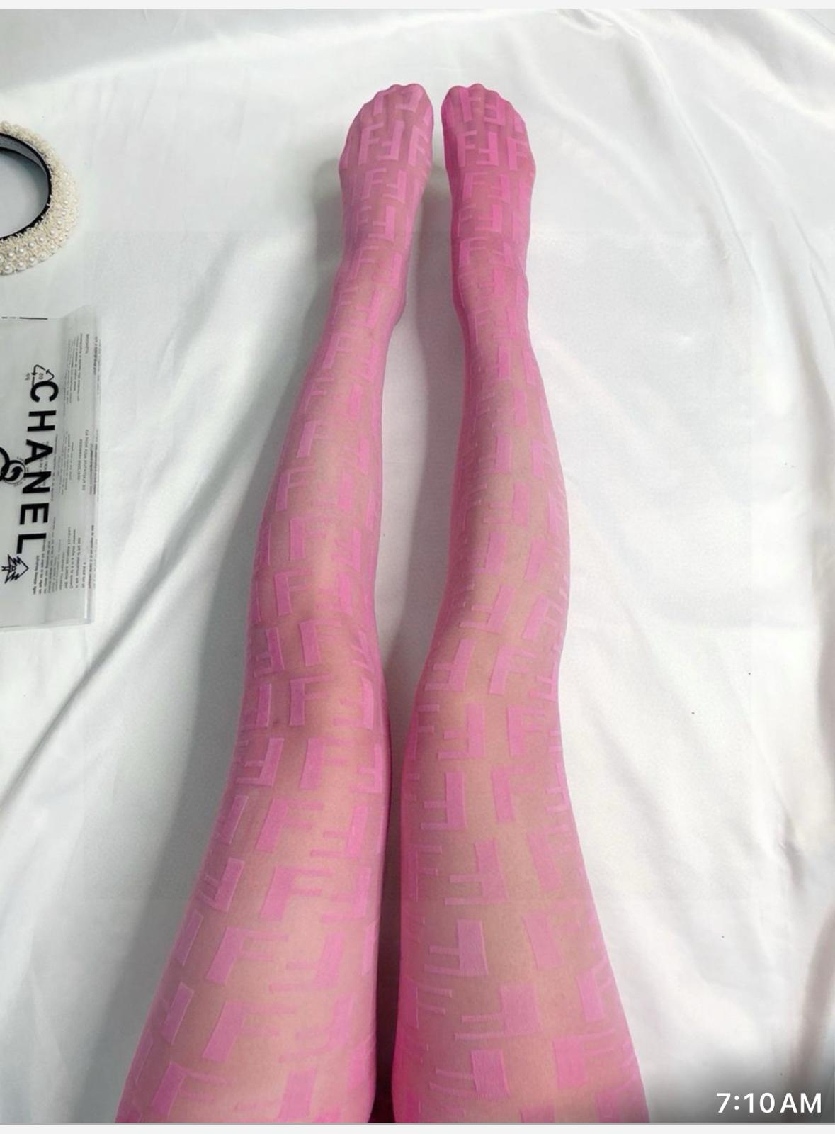 Fendi Pink Stockings