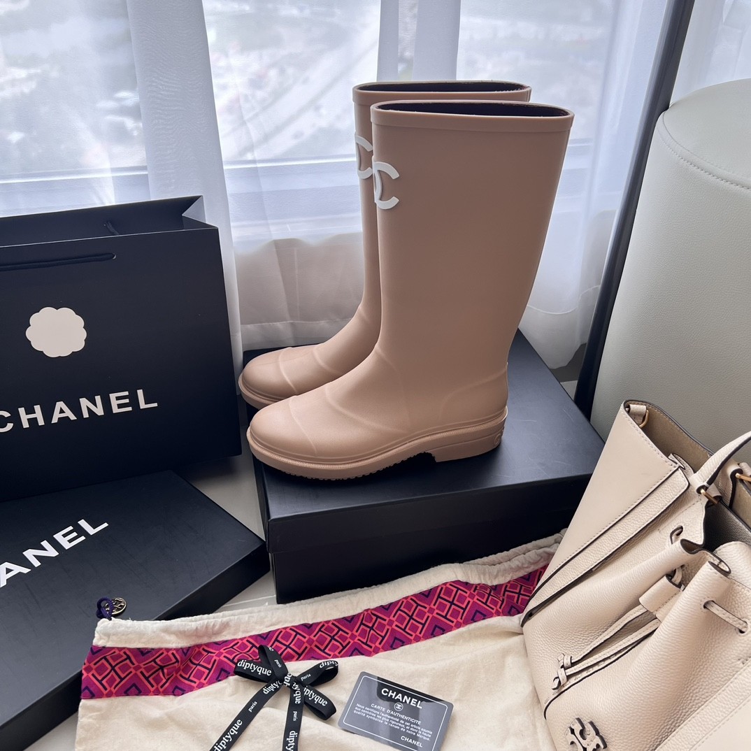 Chanel Rain Boots