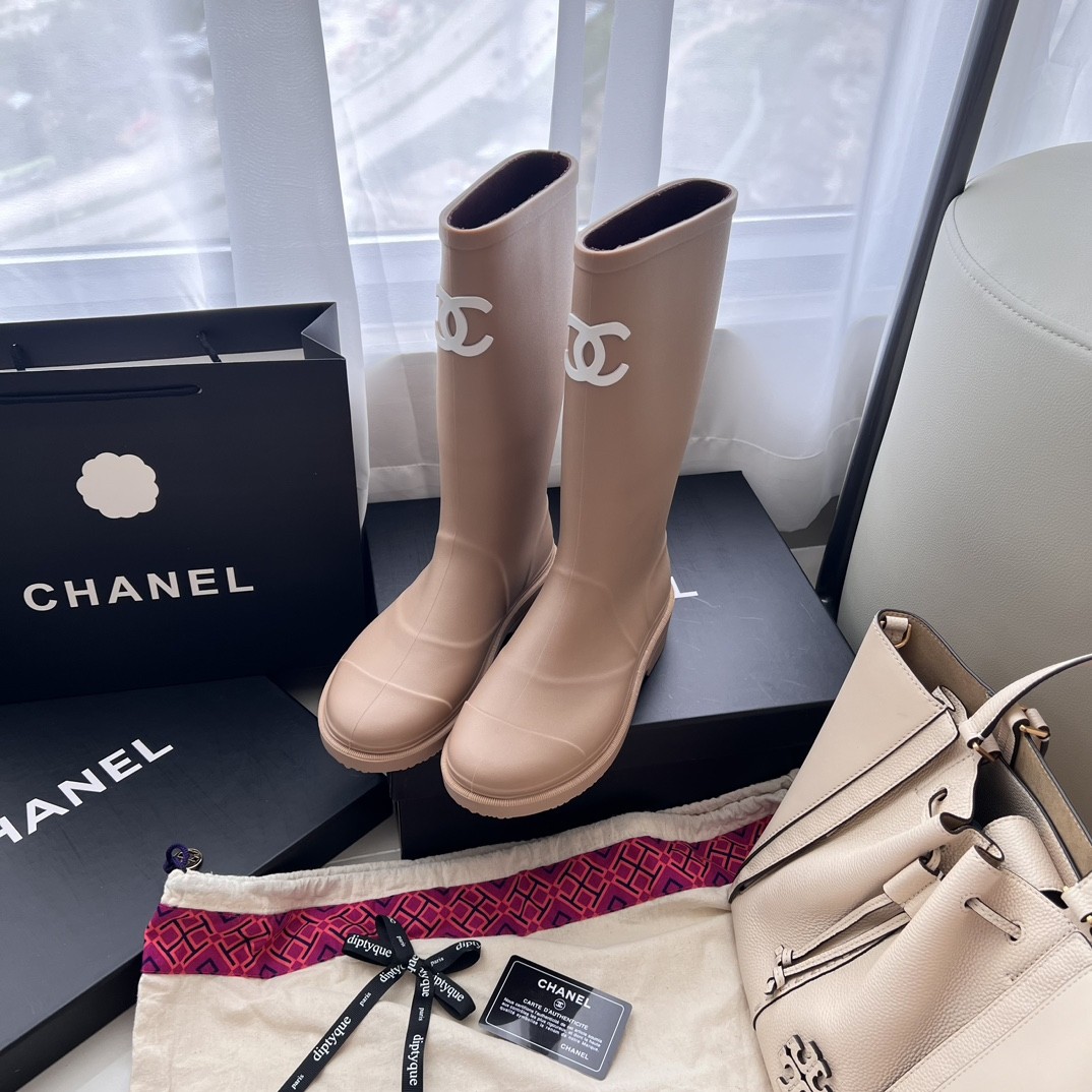 Chanel Rain Boots