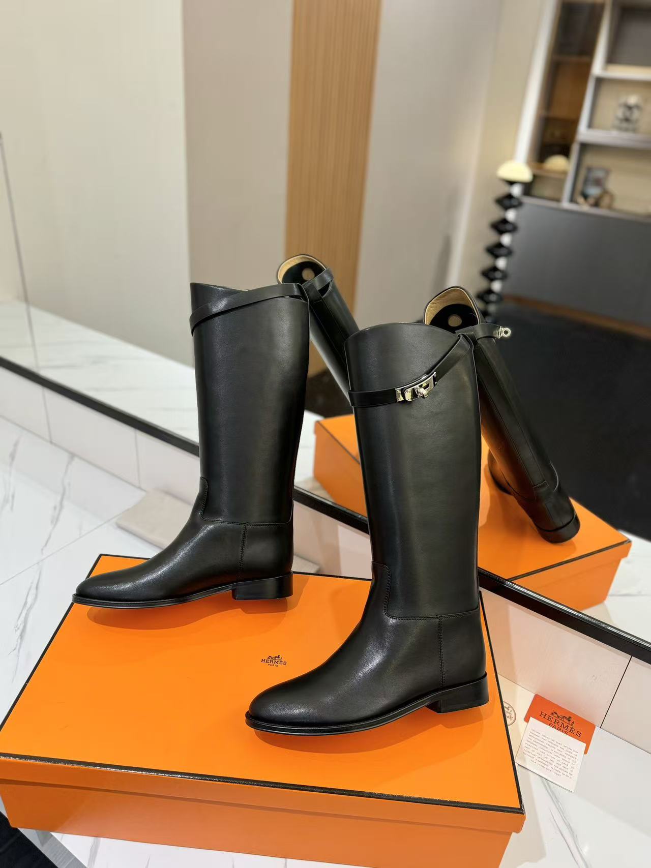 Hermès Kelly Jumng Rider Boots Top