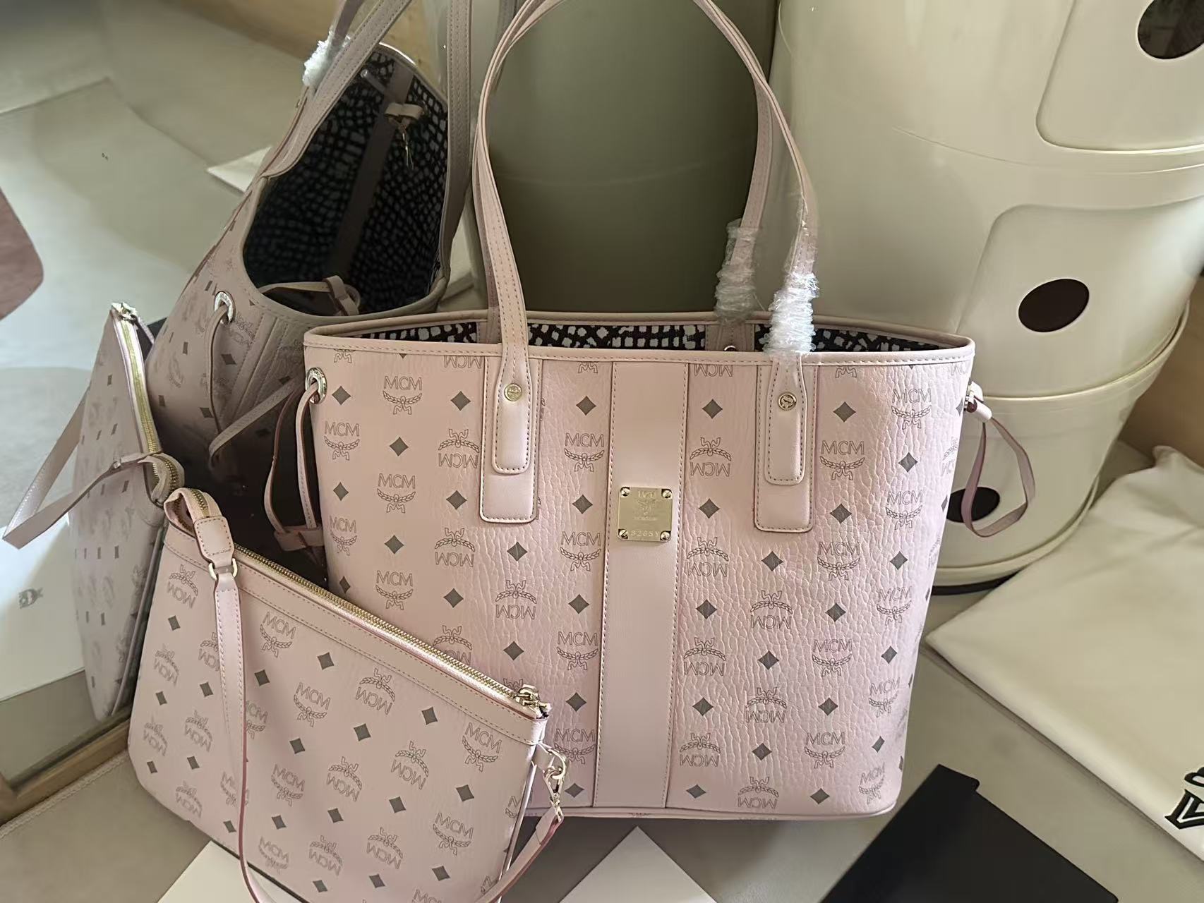 McM Visetos Liz Tote Bag