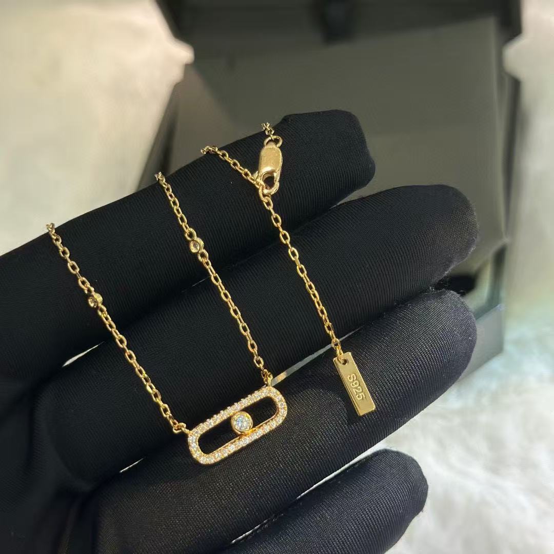 Messika Full Diamond Single Diamond Dazzling Necklace