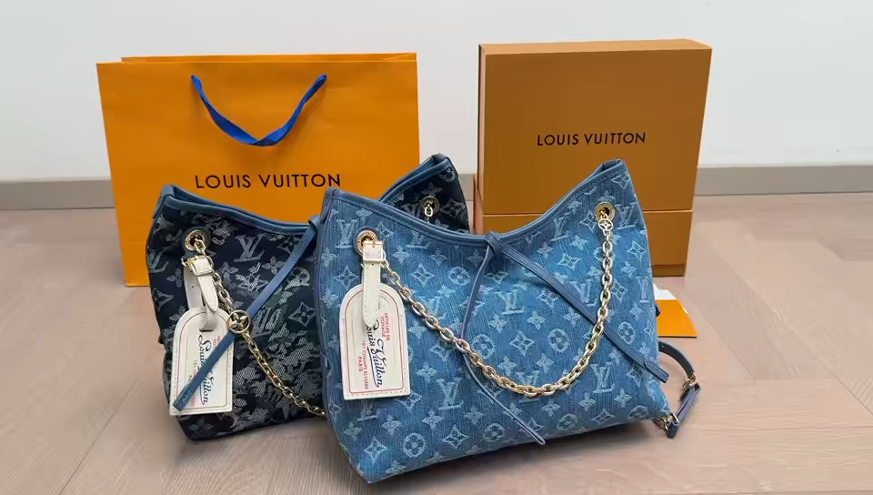 LV Carryall Denim Tote Bag