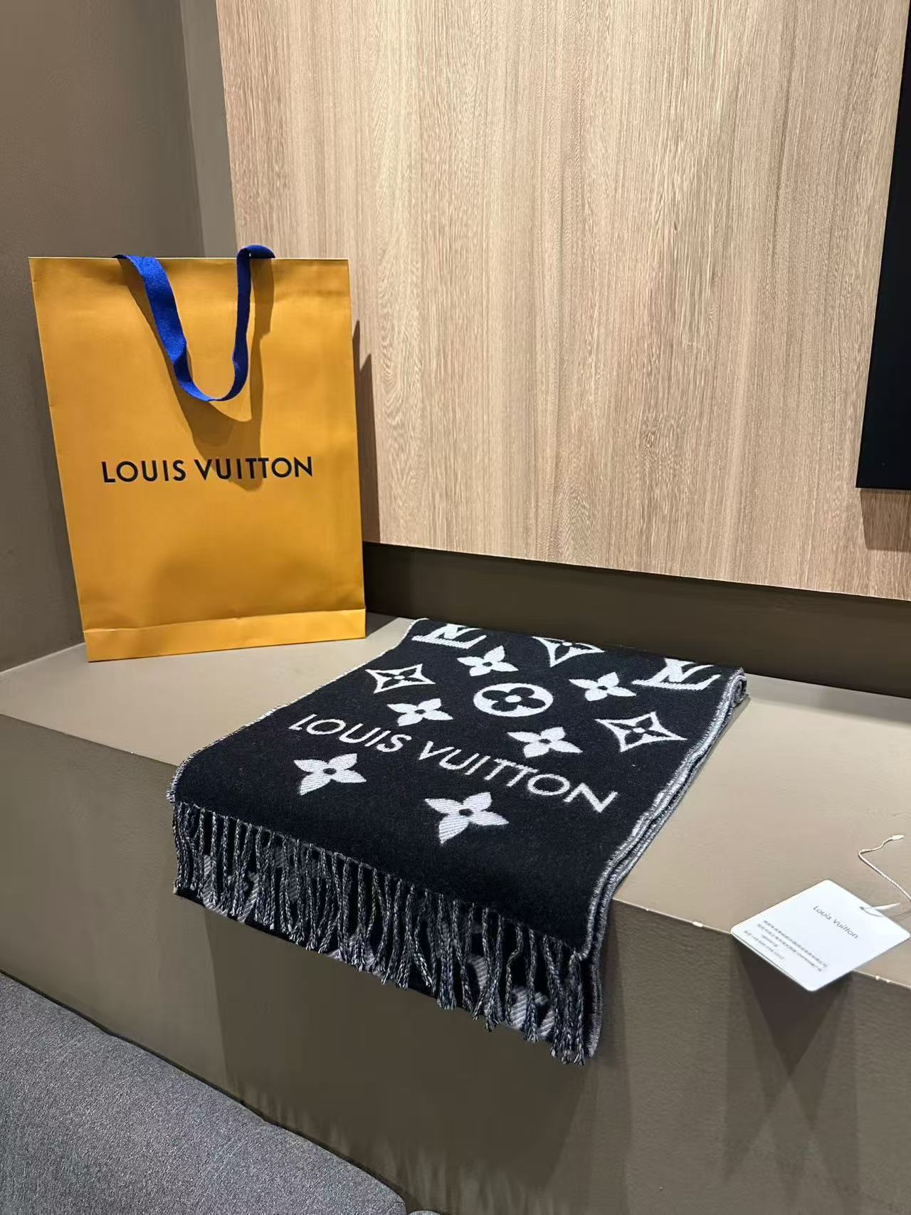 LV Classic Monogram Long Scarf