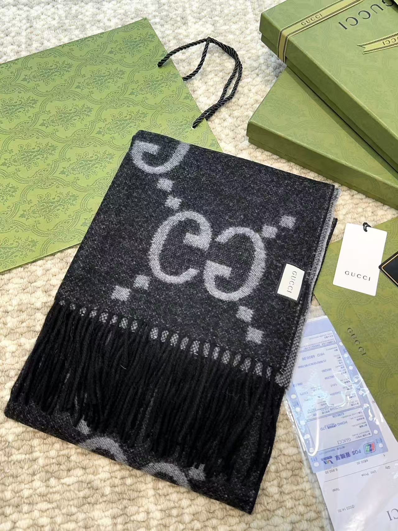 Gucci Long G Scarf