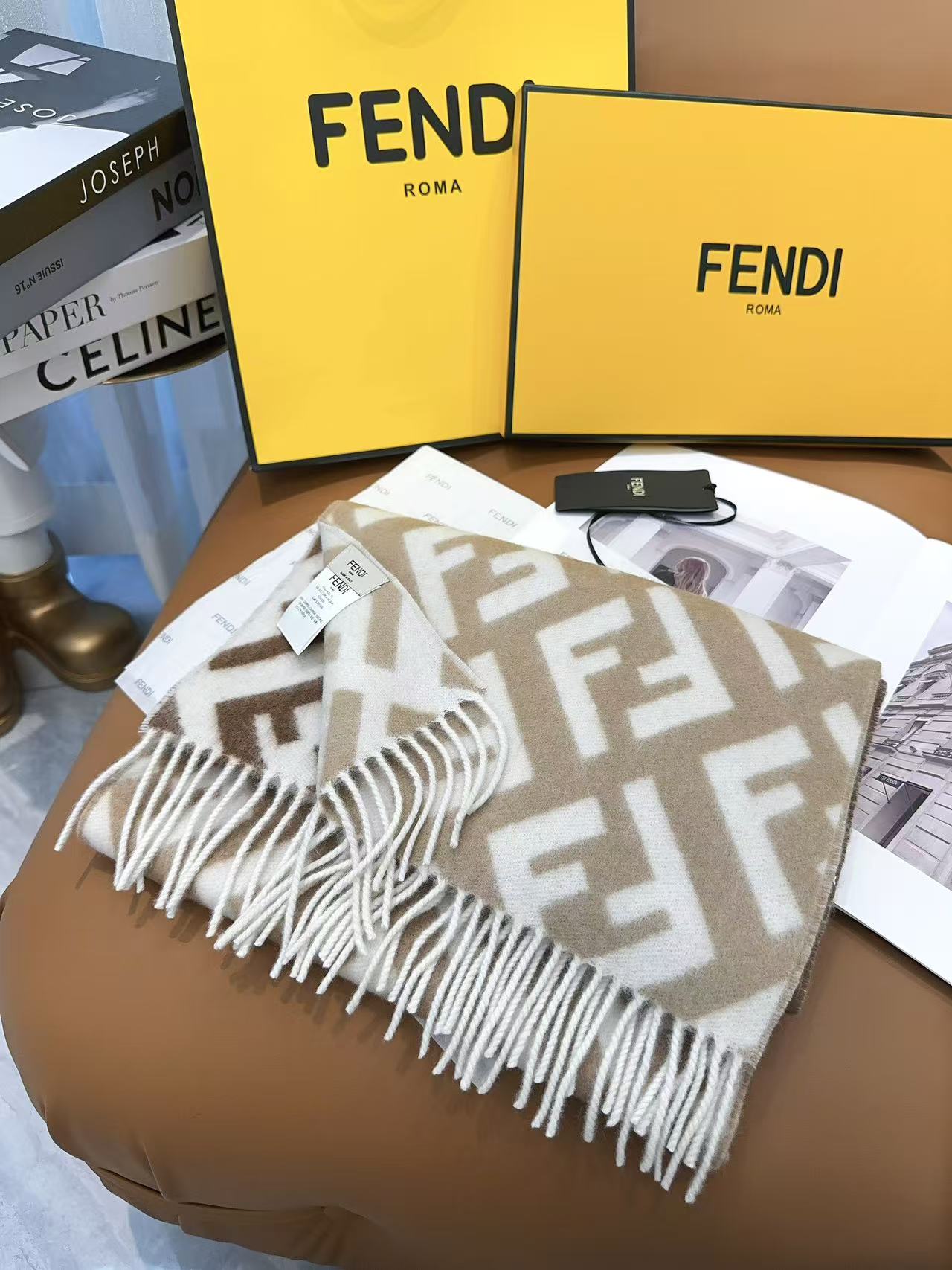 Fendi Monogram Gradient Scarf