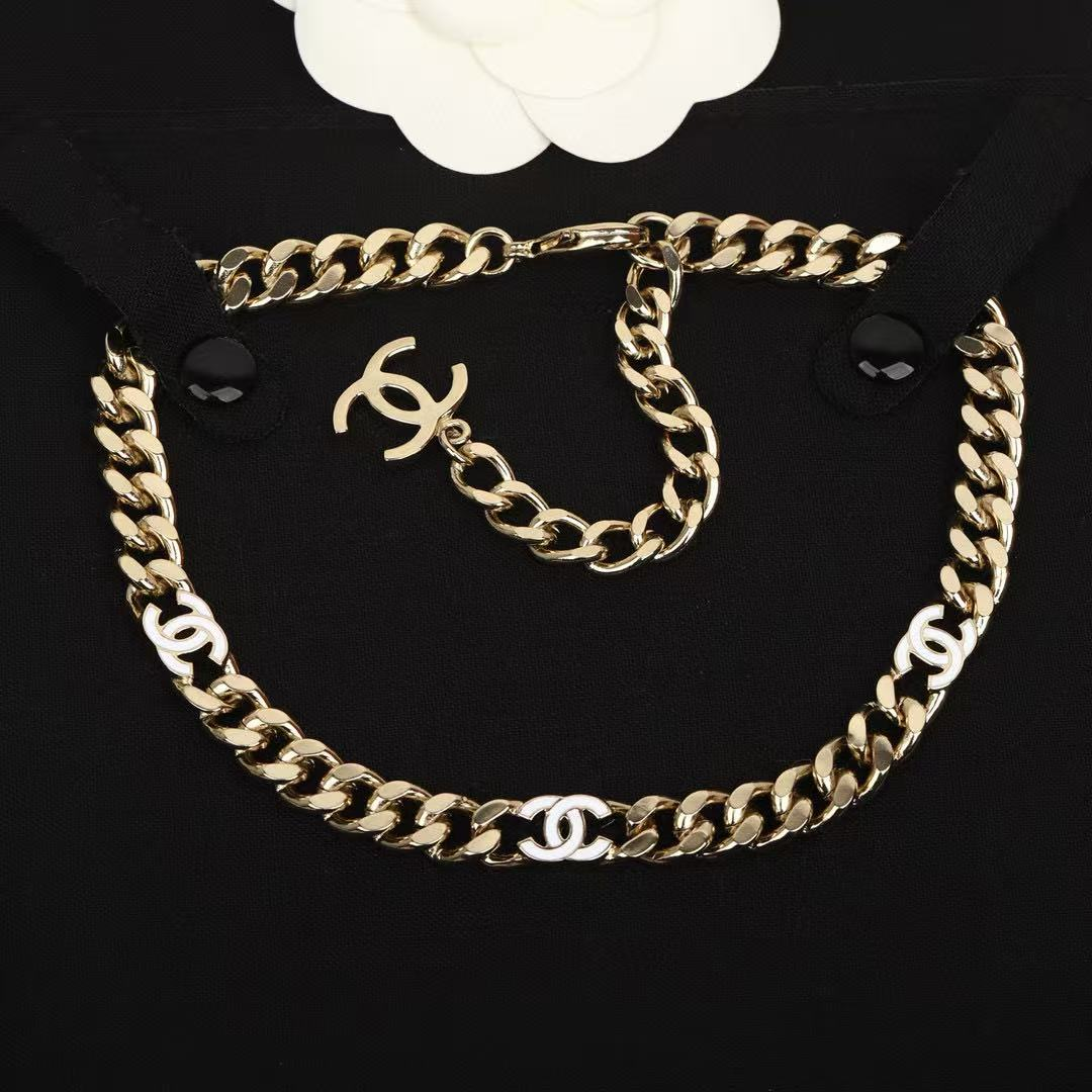 ChanelDoubleCEnamel Necklace