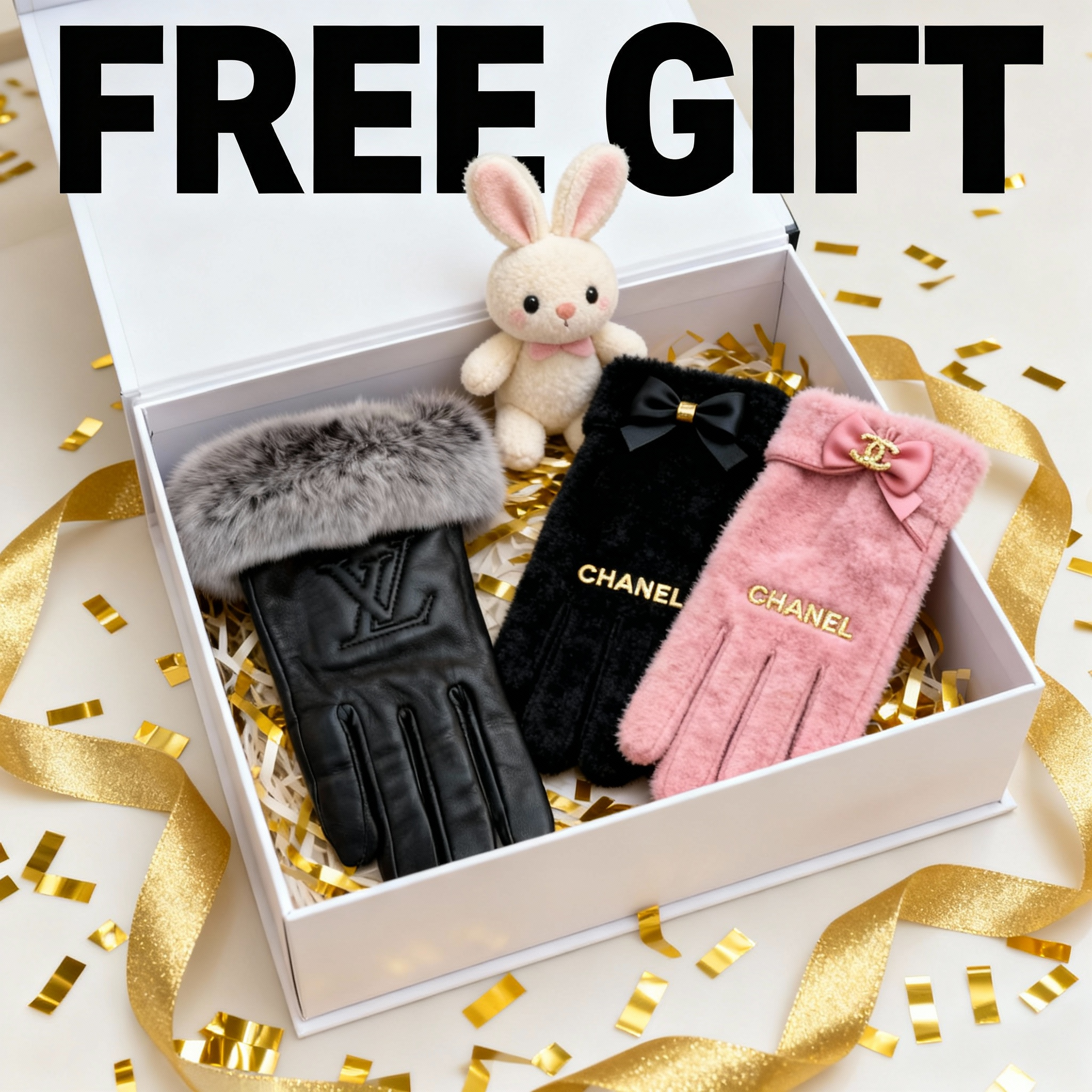 Brand Winter Gloves - Christmas Free Random GIFT