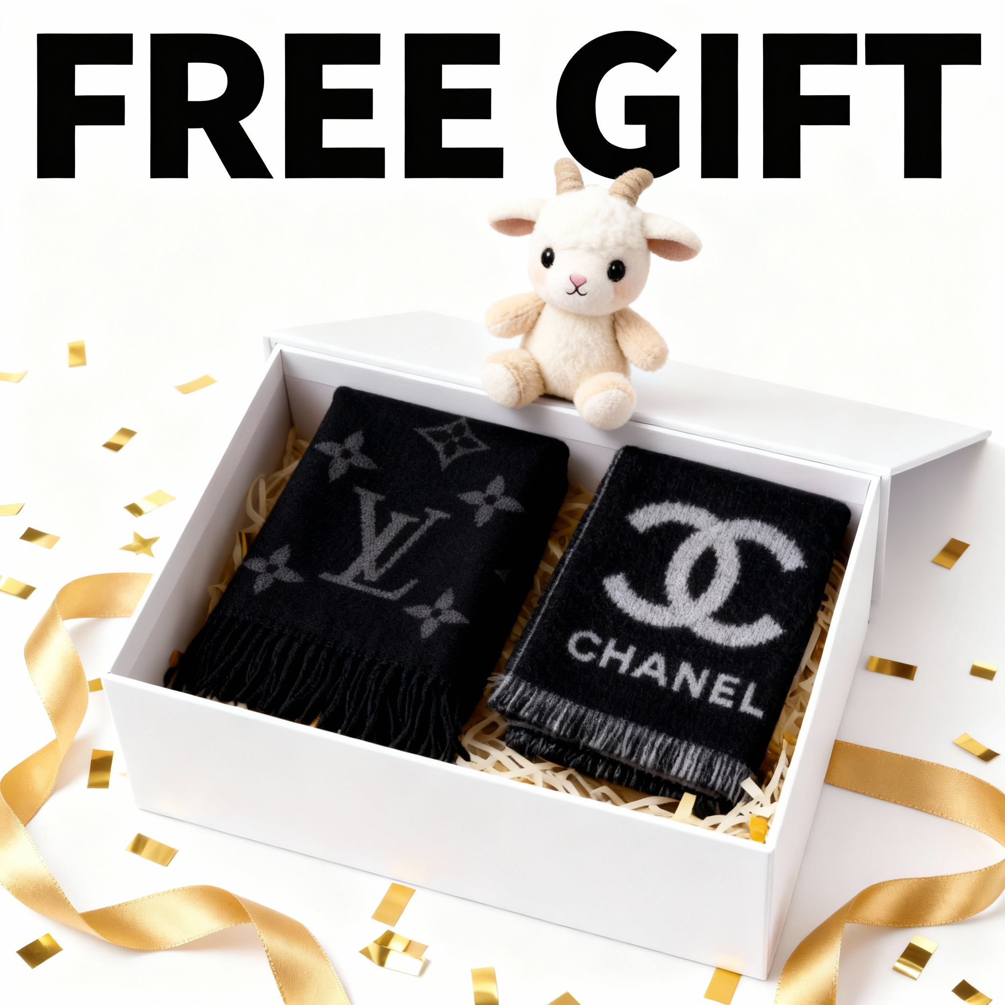 Brand Cashmere Scarf - Christmas Free Random GIFT