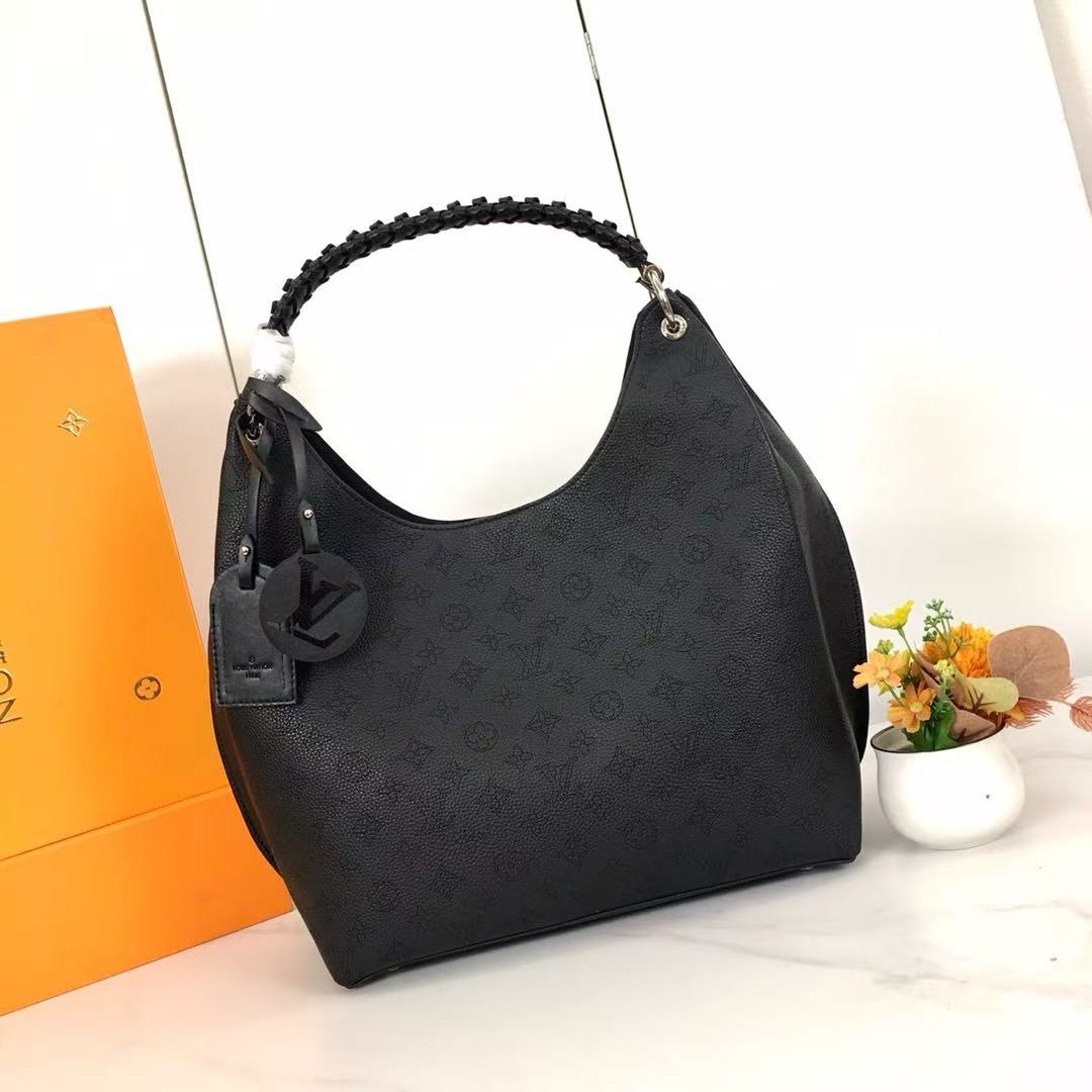 LV Perforated Woven Wristlet with Double Tags Women's Shoulder Bag