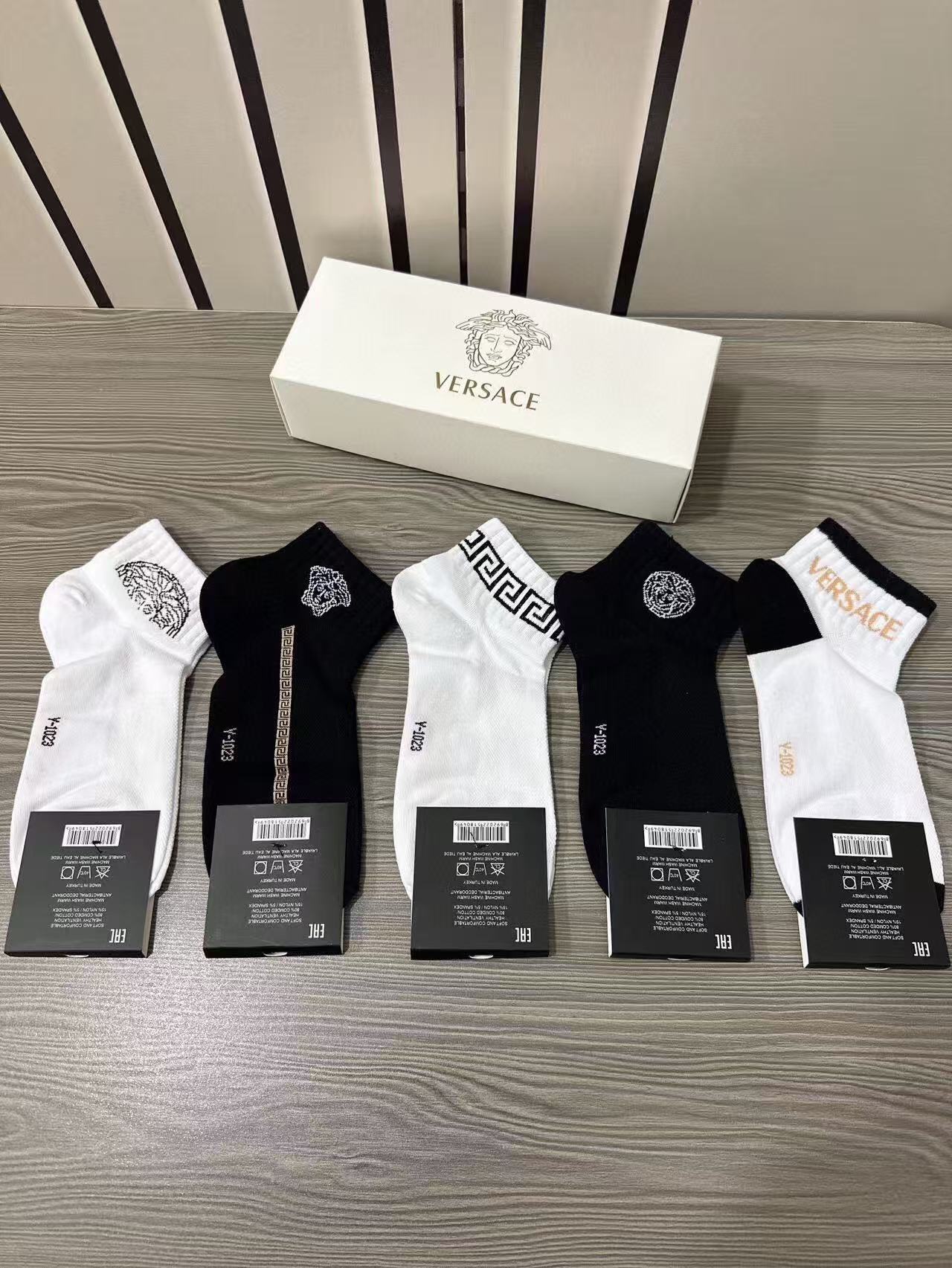 Versace Ankle Socks [5 pairs per box]