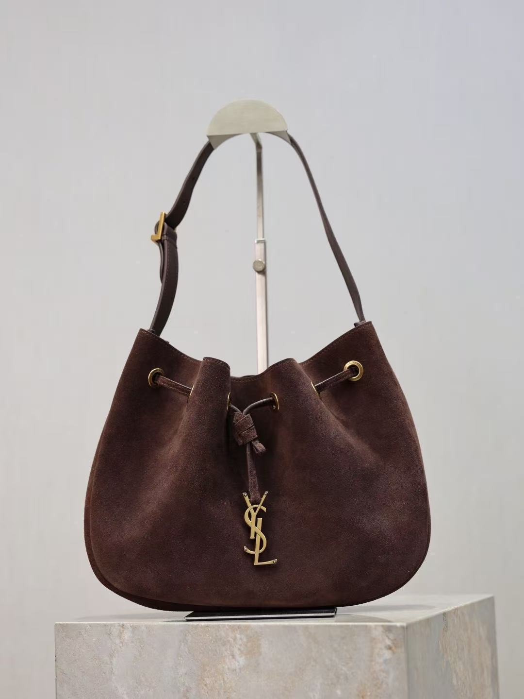 YSL Paris 7th Arrondissement Small Hobo Tote Bag