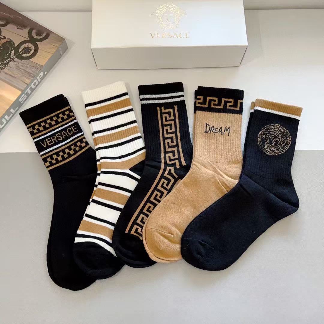 Versace Thigh-High Stockings [5 pairs per box]