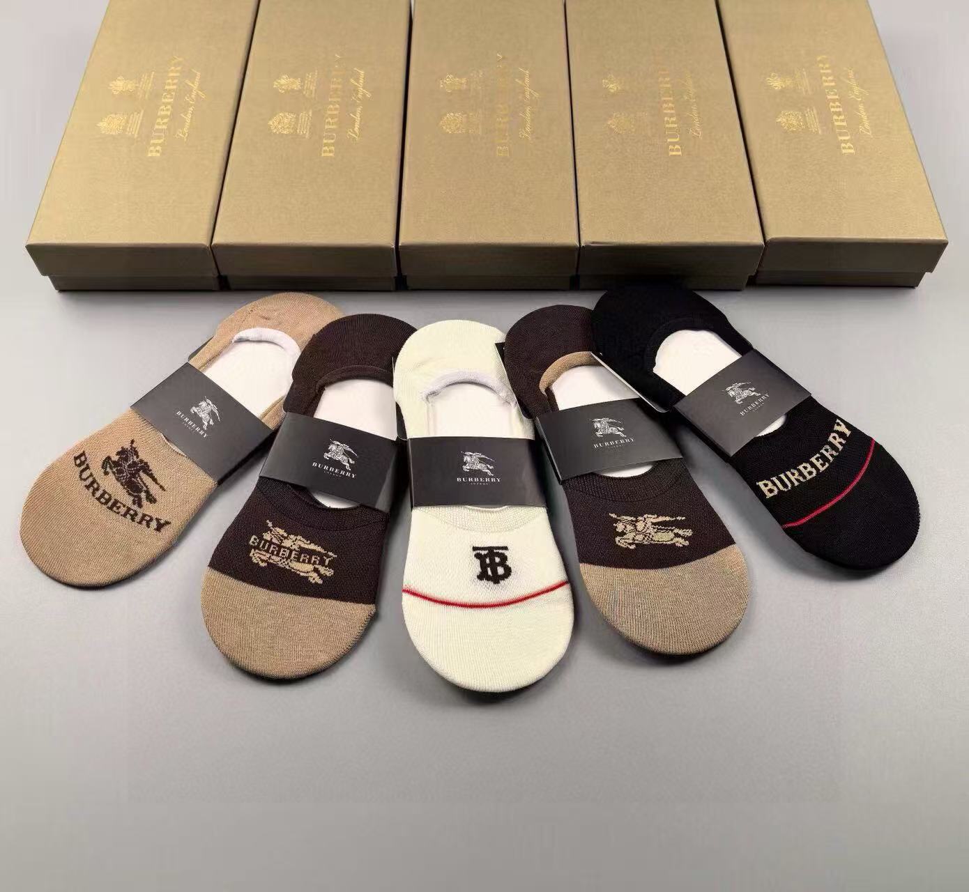 Burberry Invisible Socks [5 pairs per box]
