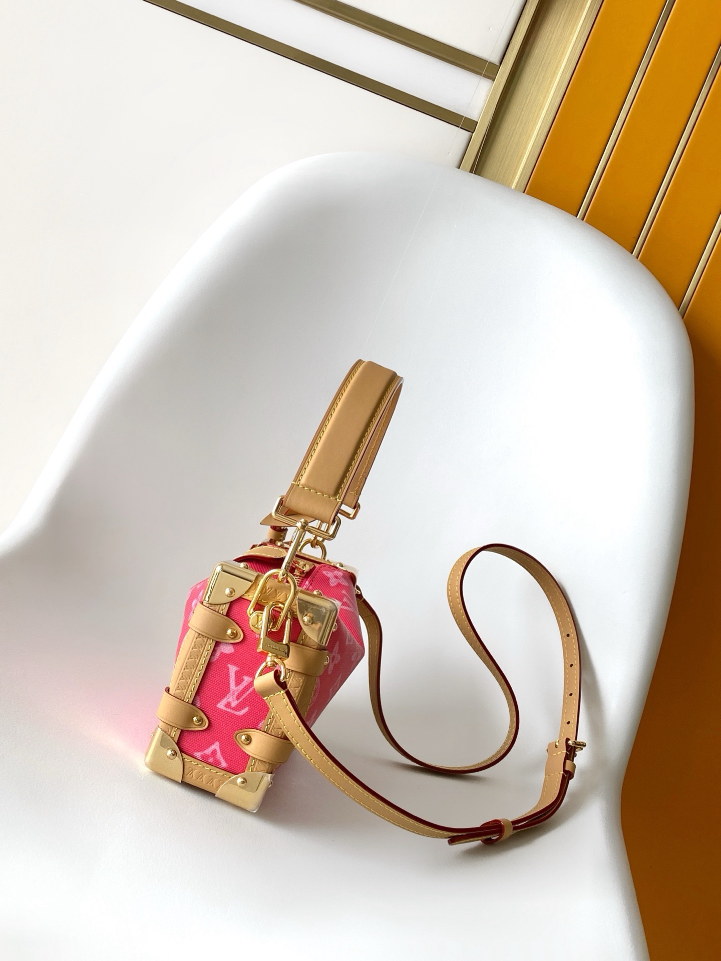 LV Side Trunk MM Bag Other Monogram Anniversary Canvas