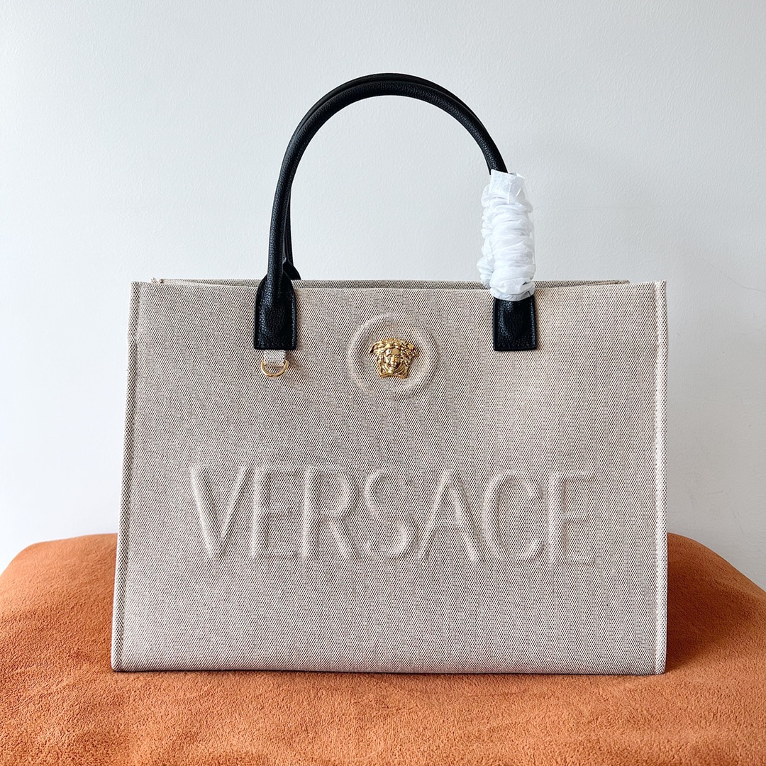 Versace Canvas Tote Bag