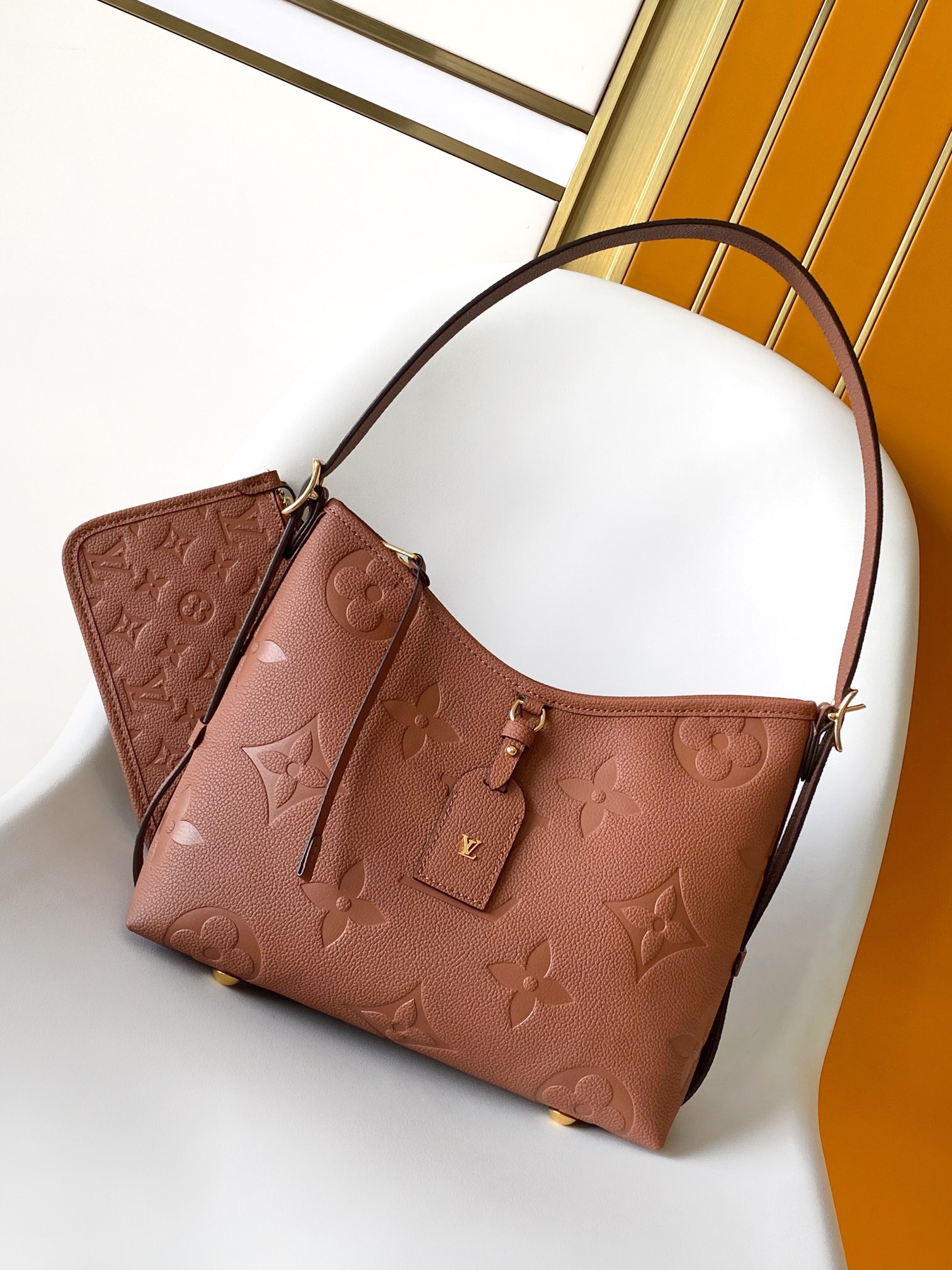 LV CarryAll PM Monogram Empreinte Leather Women Handbag 10A Mirror Version