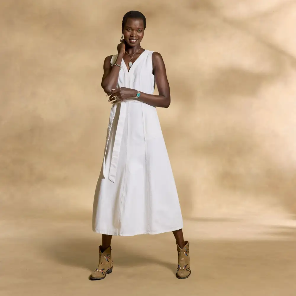 Poppy Denim Dress, Petite