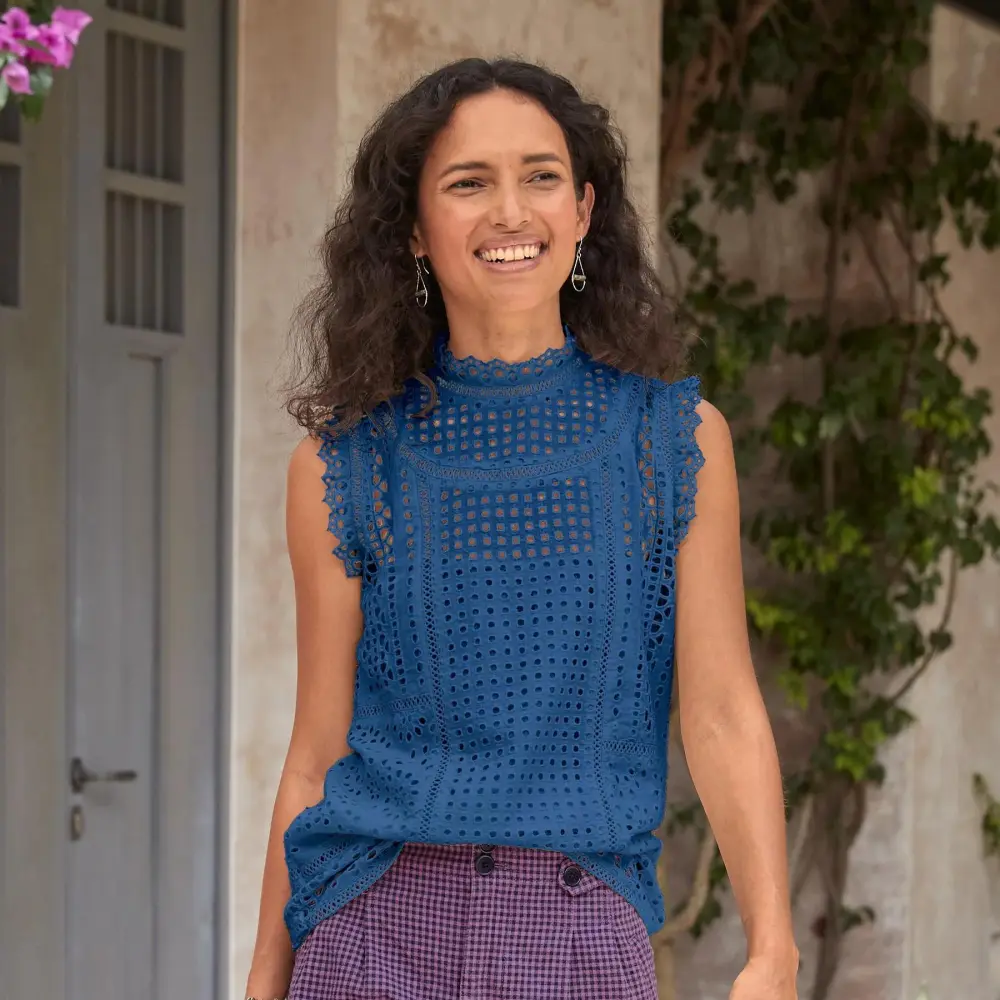Lyra Eyelet Top