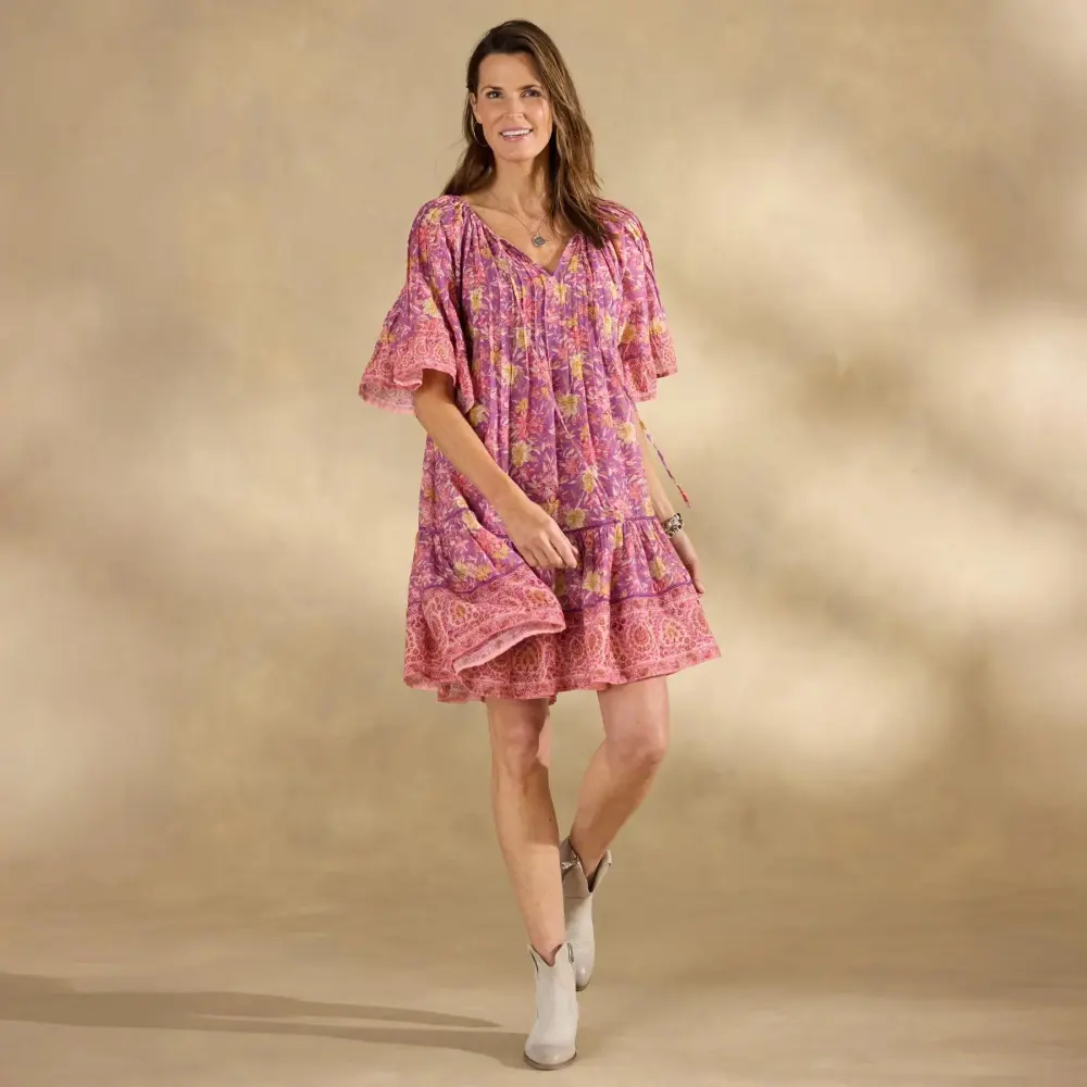 Aisha Printed Dress, Petite