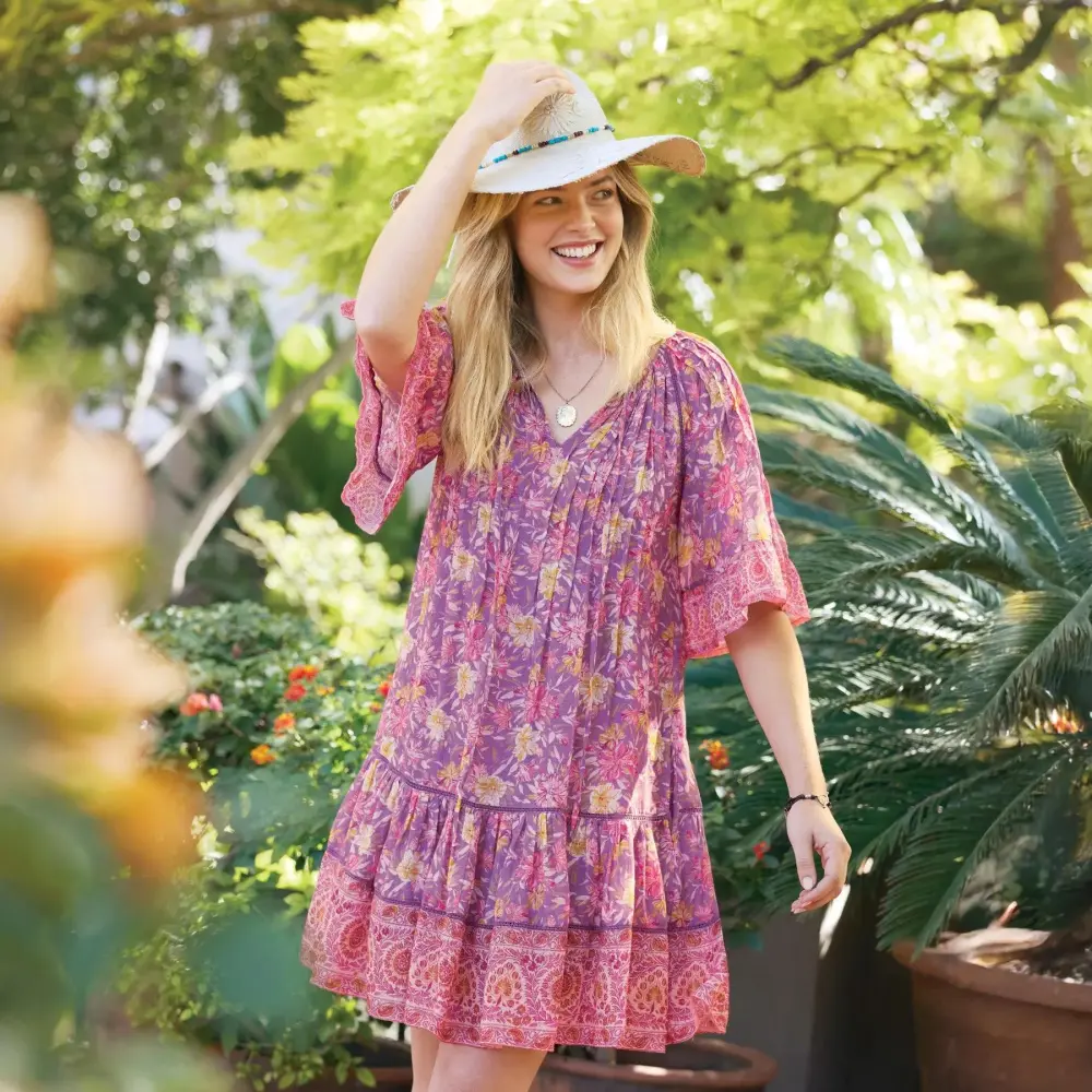 Aisha Printed Dress, Petite