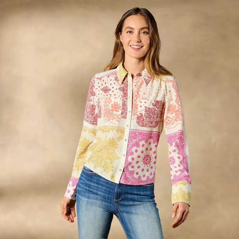 Ryleigh Mixed-Print Shirt