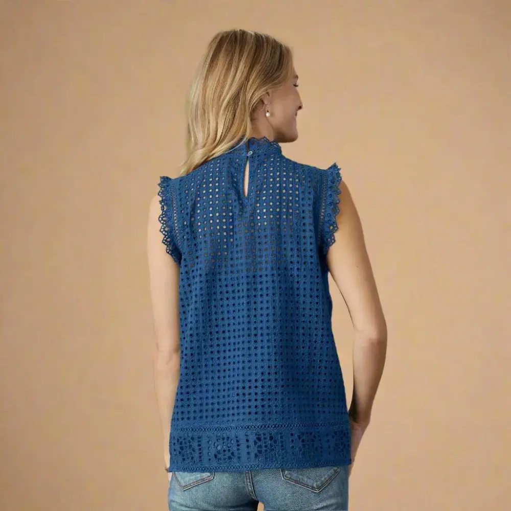 Lyra Eyelet Top