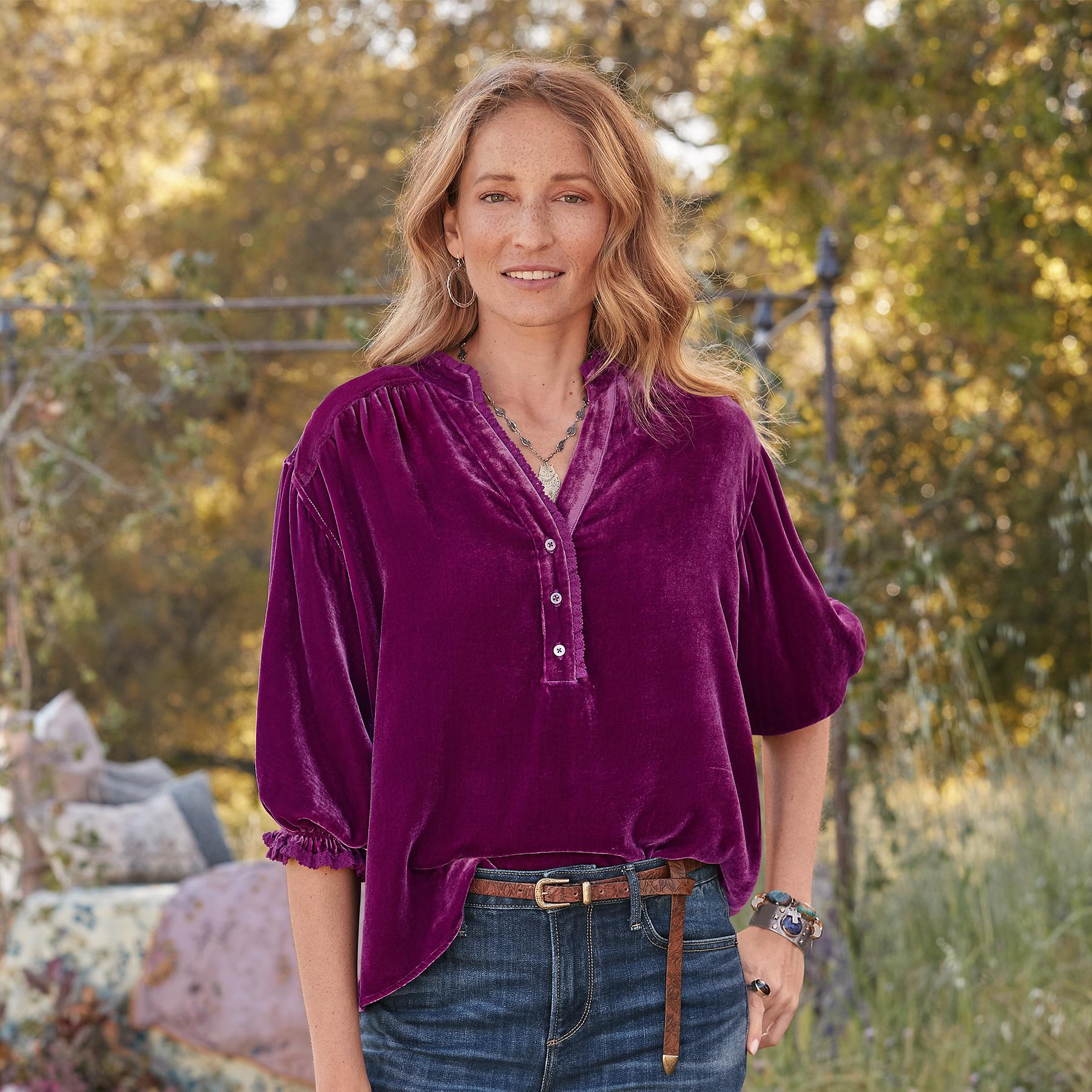 Romance Imagined Velvet Top