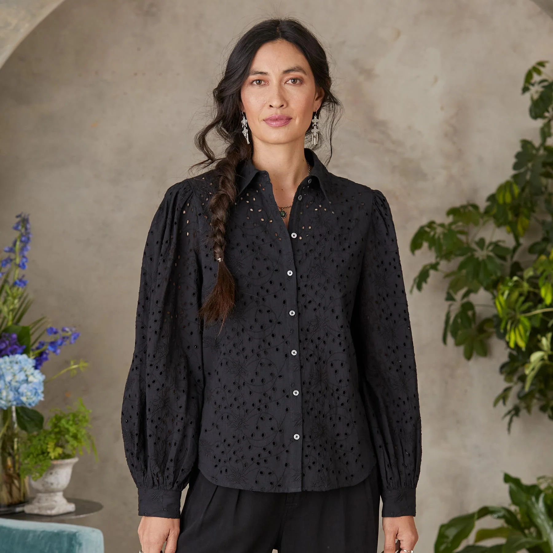 Celestine Eyelet Shirt