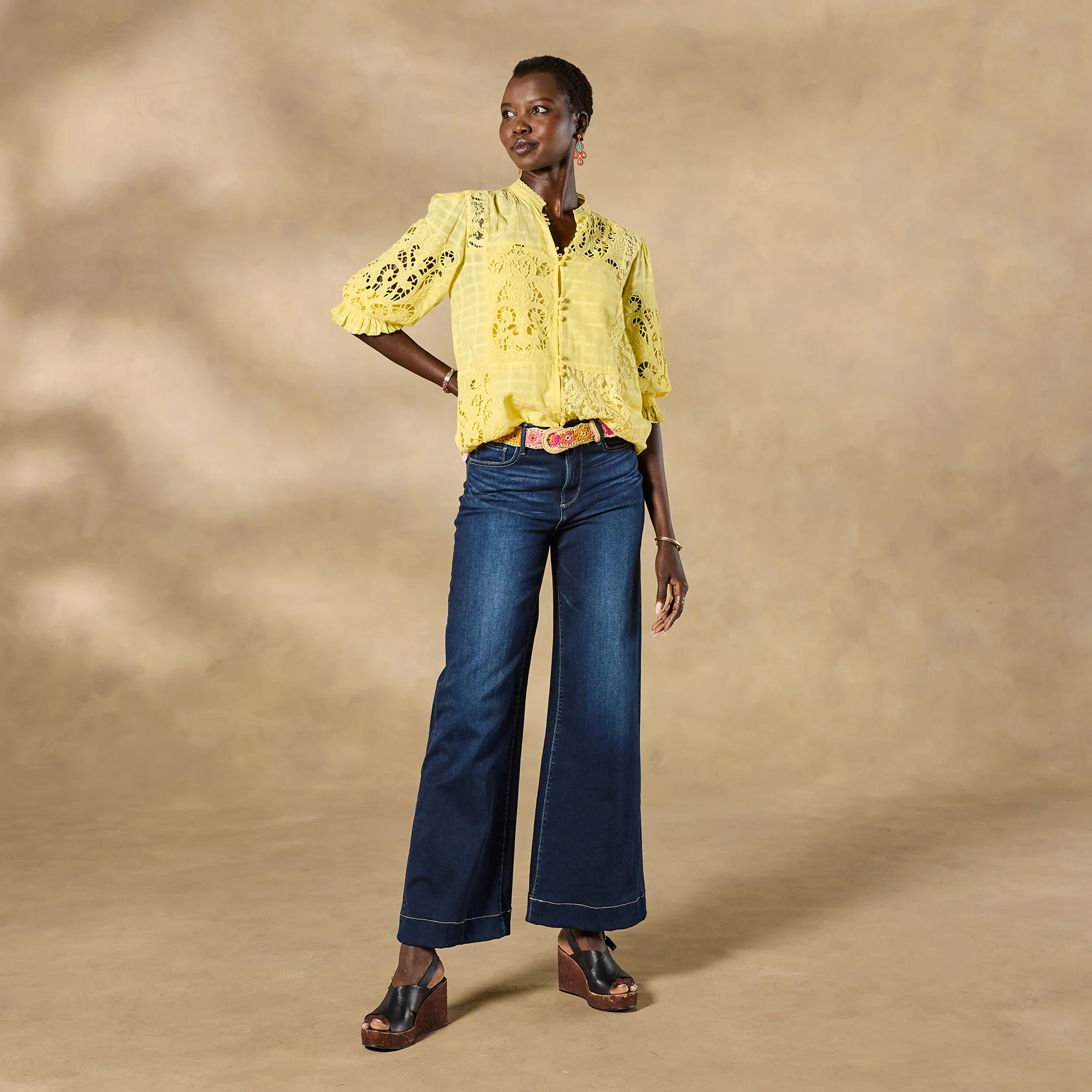 Garbo Lace Top, Petite